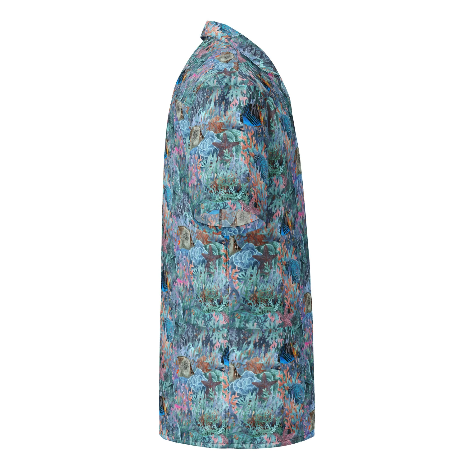 Marine Life Party Button Down Hawaiian Shirt - Coastal Summer 2024 Collection - Image 4