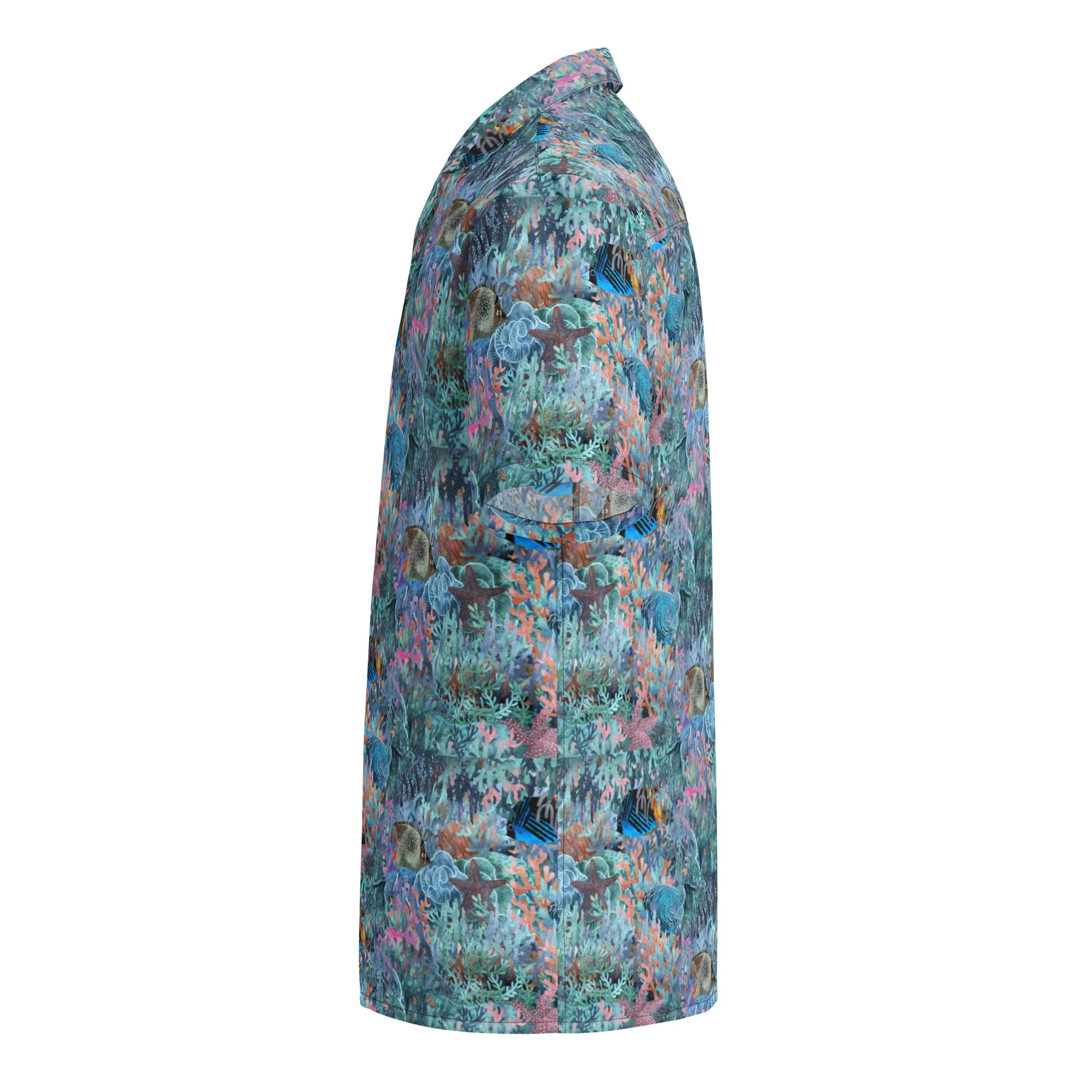 Marine Life Party Button Down Hawaiian Shirt - Coastal Summer 2024 Collection - Image 5
