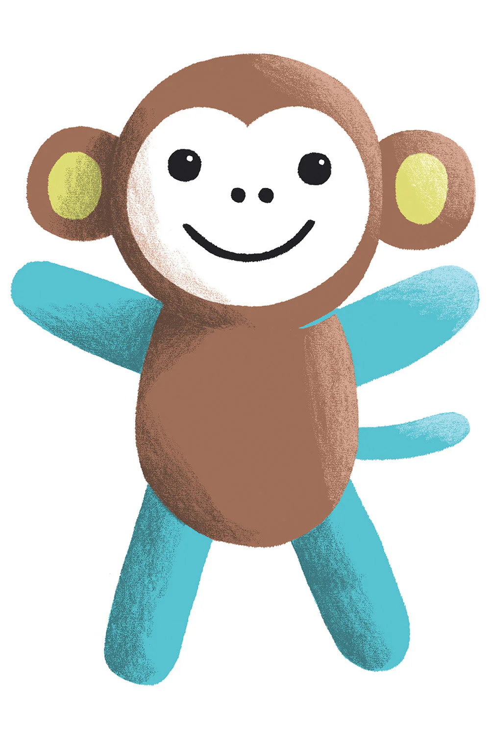 Mel the Monkey - Organic Monkey Stuffed Animal - Image 5
