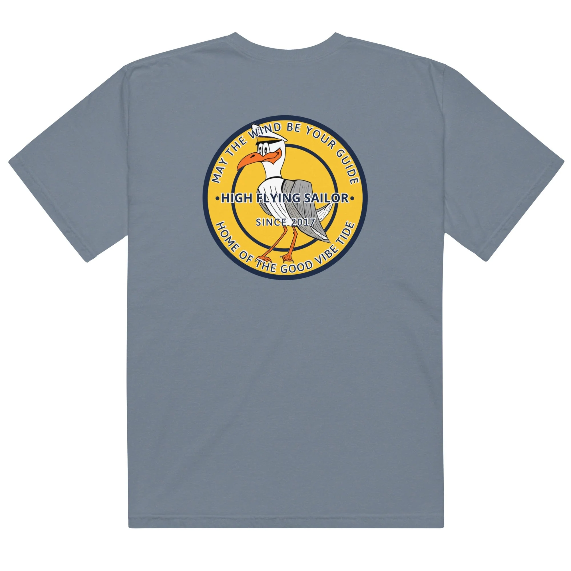 Men’s High Flying Sailor Heavyweight T-Shirt - Image 10
