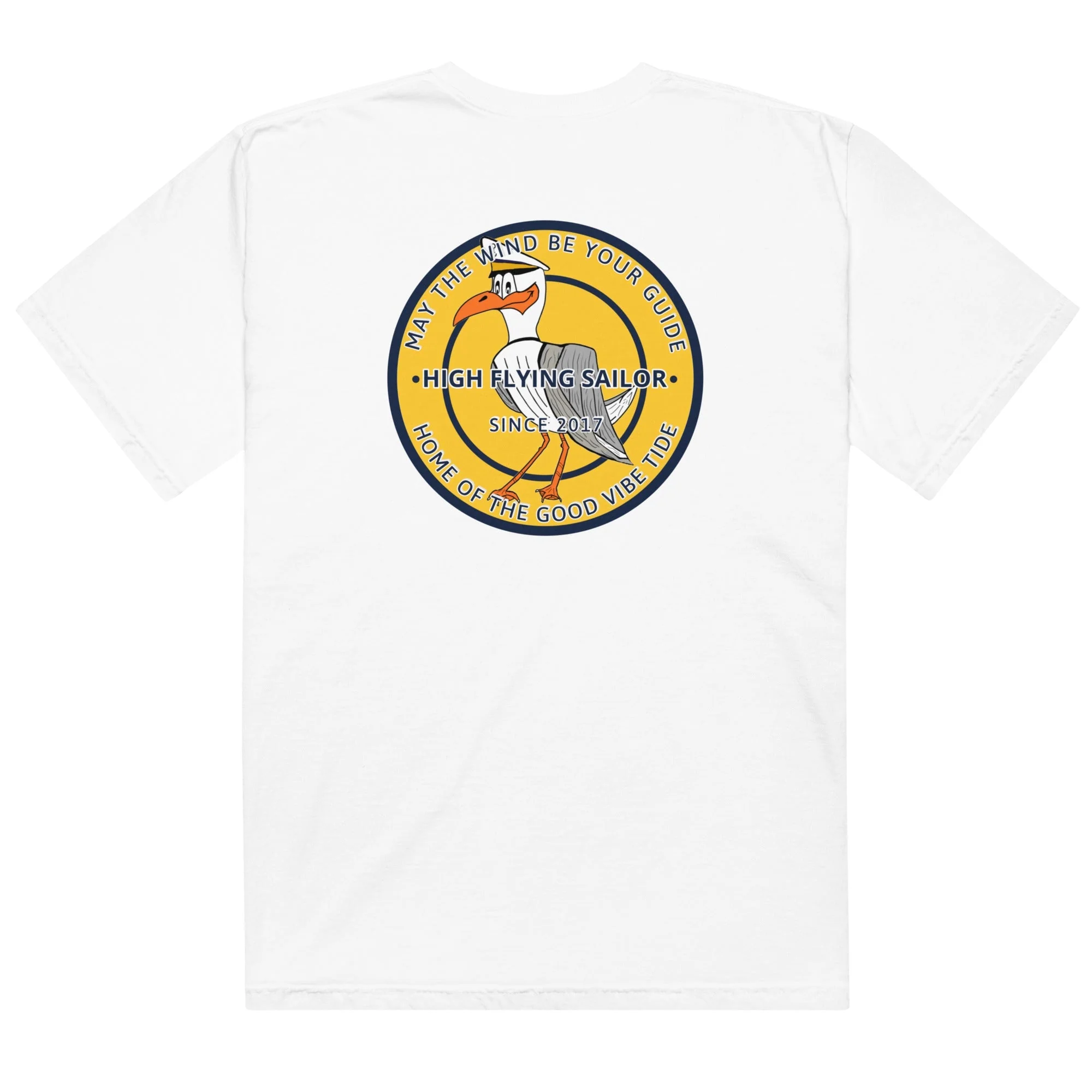 Men’s High Flying Sailor Heavyweight T-Shirt - Image 4