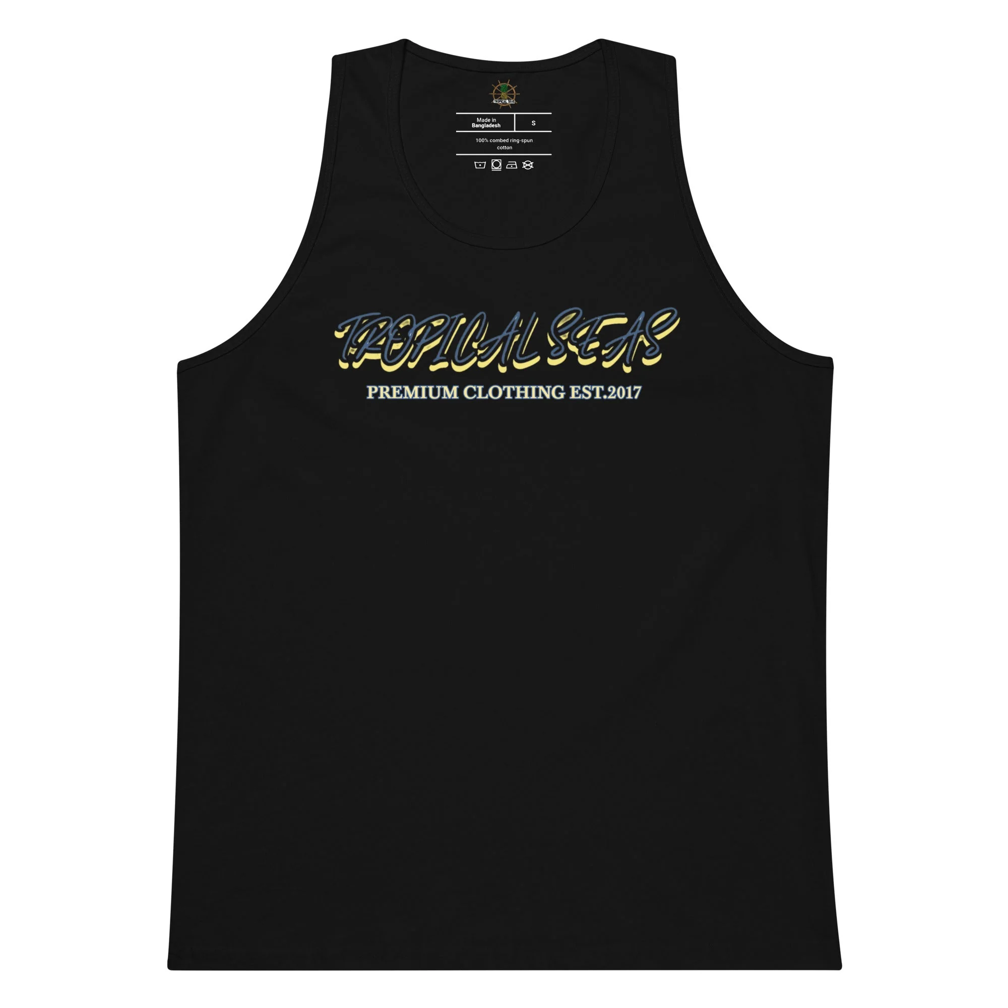 Men’s Premium Wild Waves Tank Top - Image 2