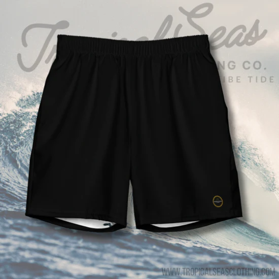 Men's Black Eco Board Shorts - Image 2