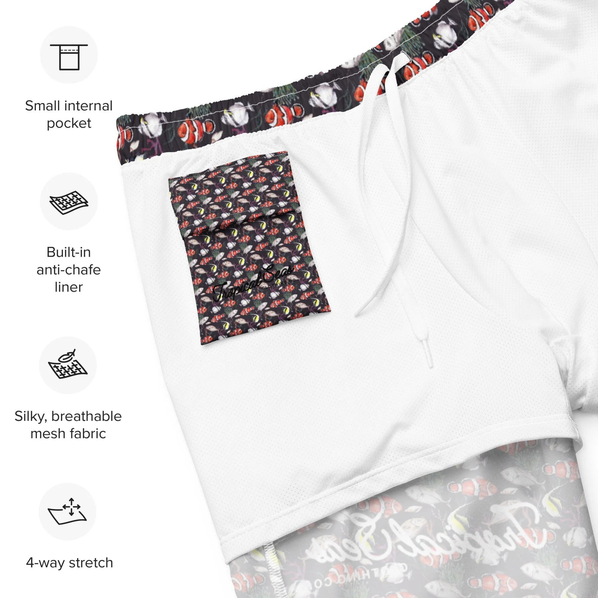 Men's Eco Murky Reef Swim Trunks - Image 4