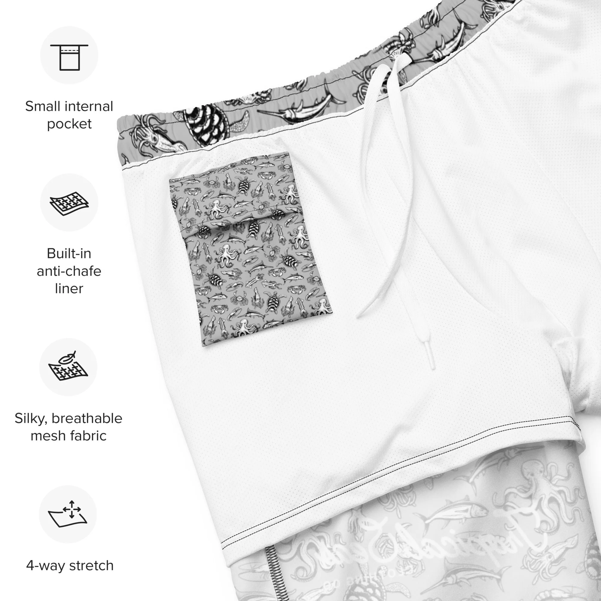 Men's Eco Night Dive Swim Trunks - Image 4