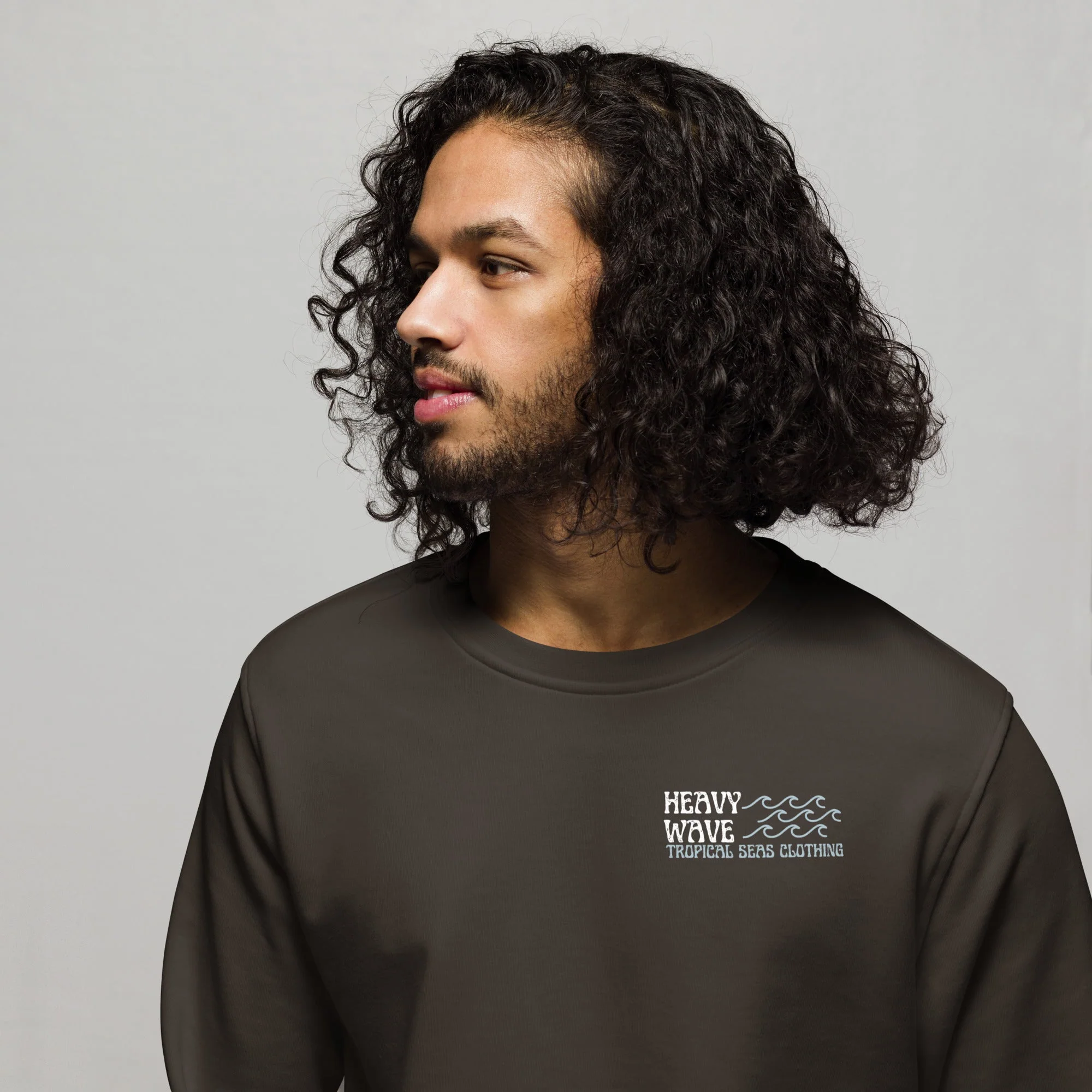 Men's Heavy Wave Energy Organic Sweatshirt - Image 11