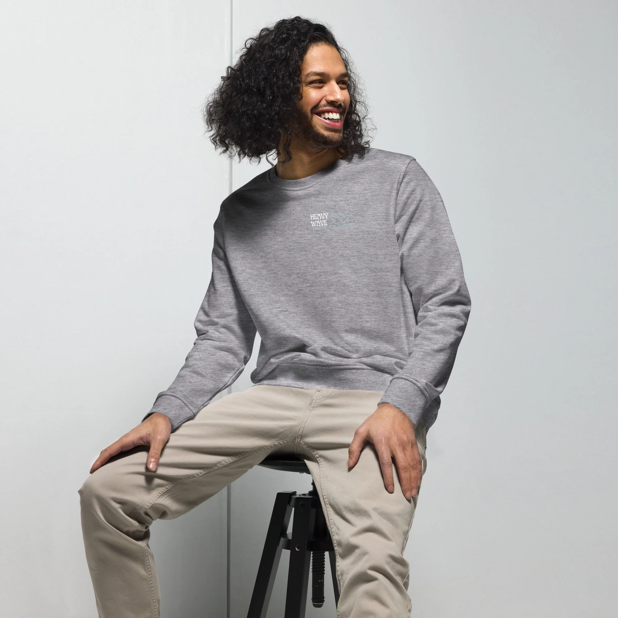 Men's Heavy Wave Energy Organic Sweatshirt - Image 14