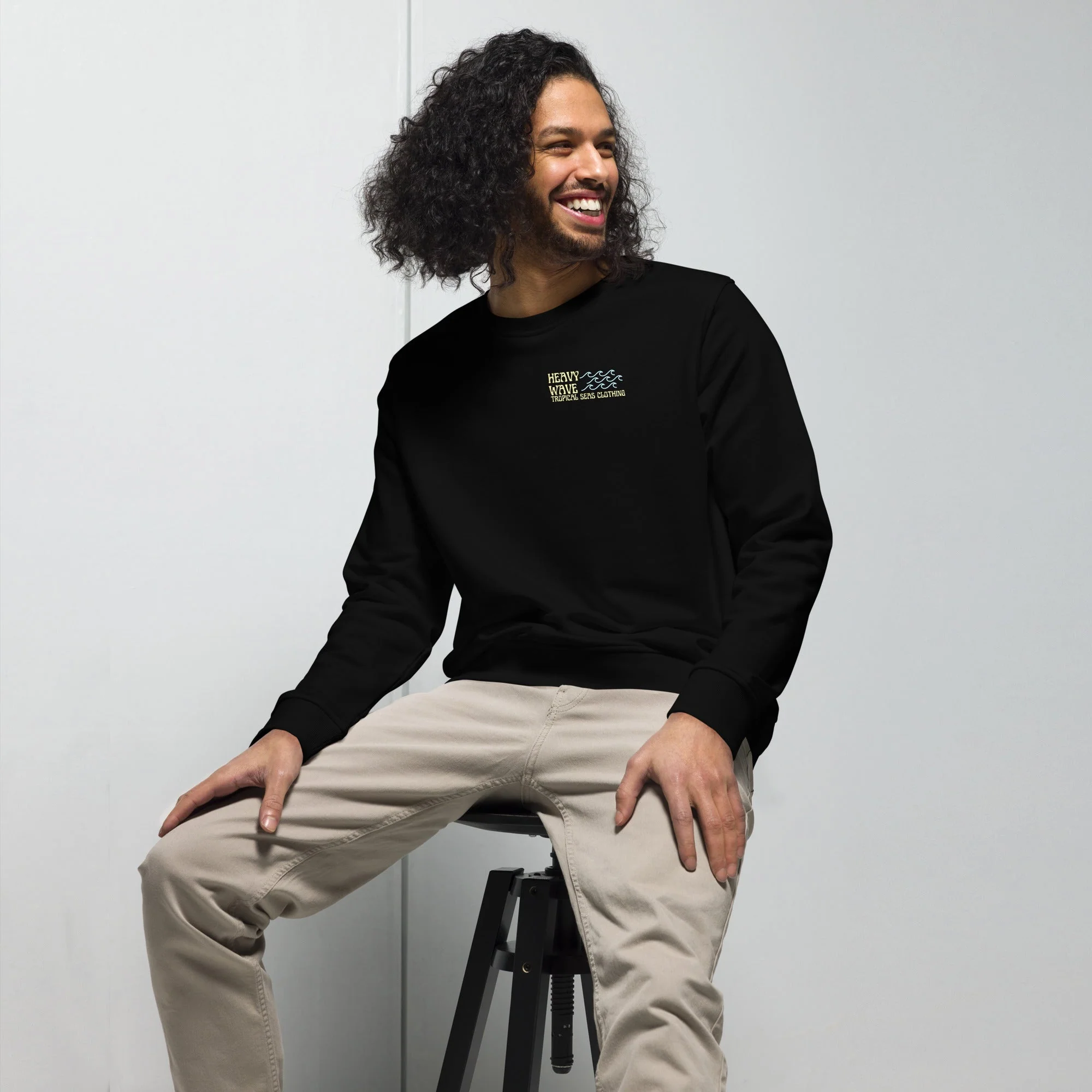 Men's Heavy Wave Energy Organic Sweatshirt - Image 15