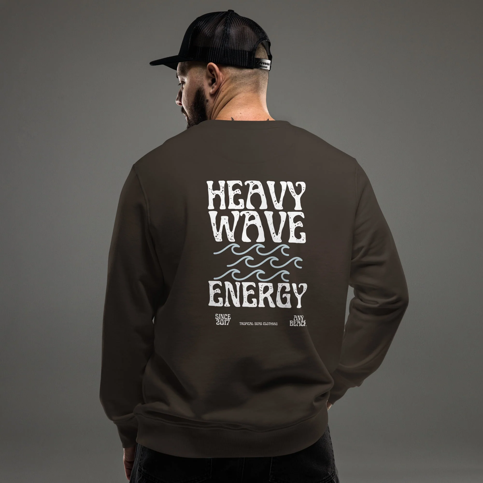Men's Heavy Wave Energy Organic Sweatshirt - Image 22