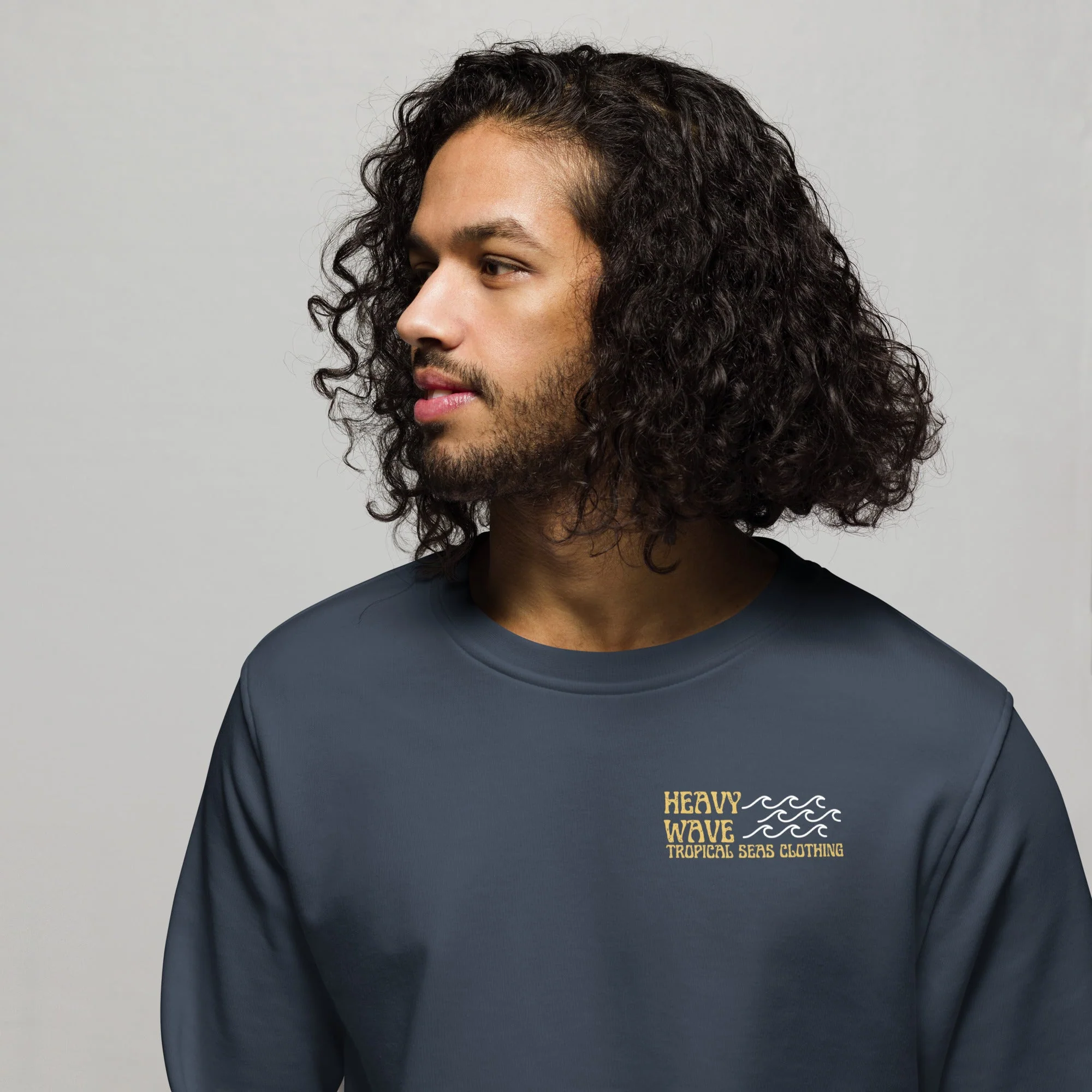 Men's Heavy Wave Energy Organic Sweatshirt - Image 25