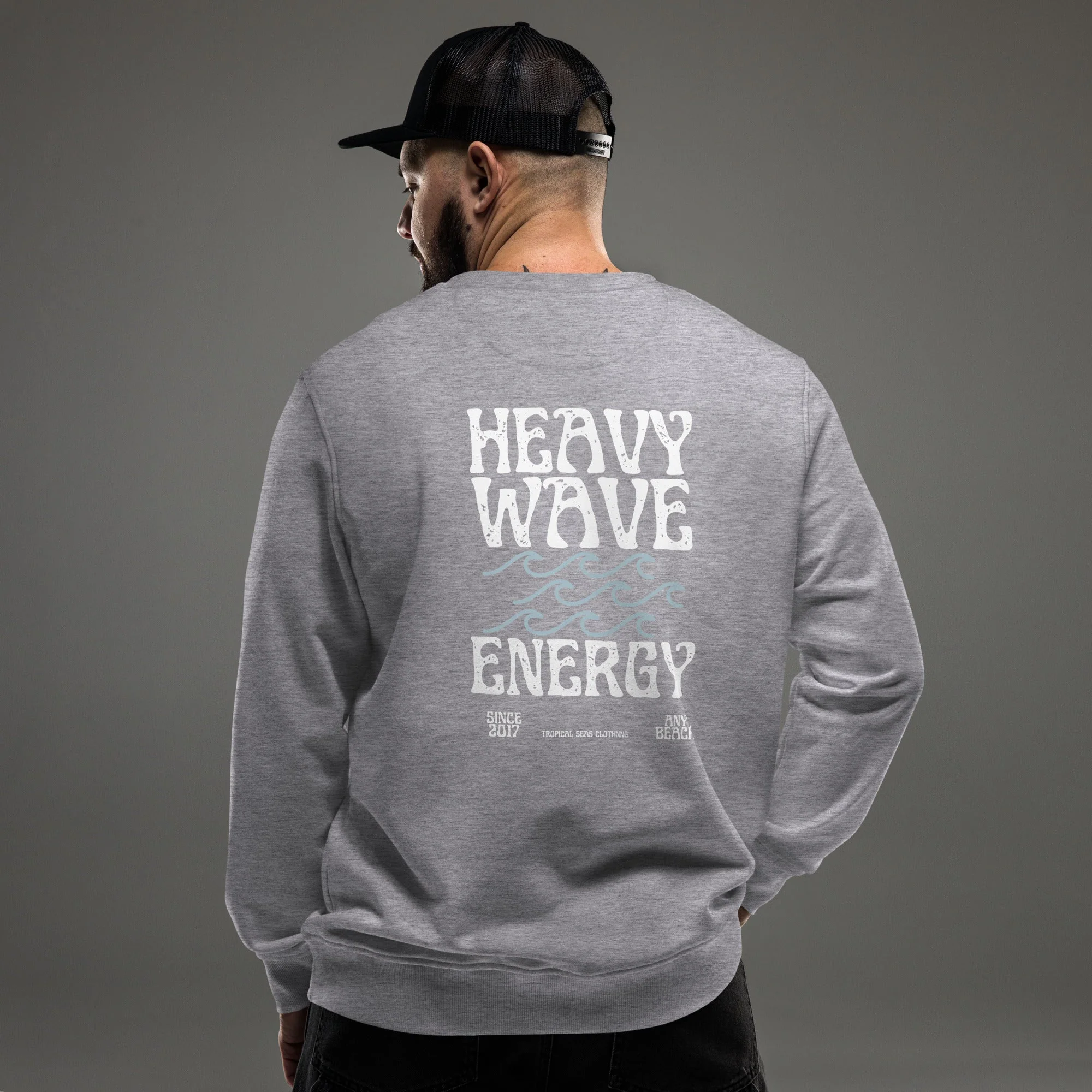 Men's Heavy Wave Energy Organic Sweatshirt - Image 32