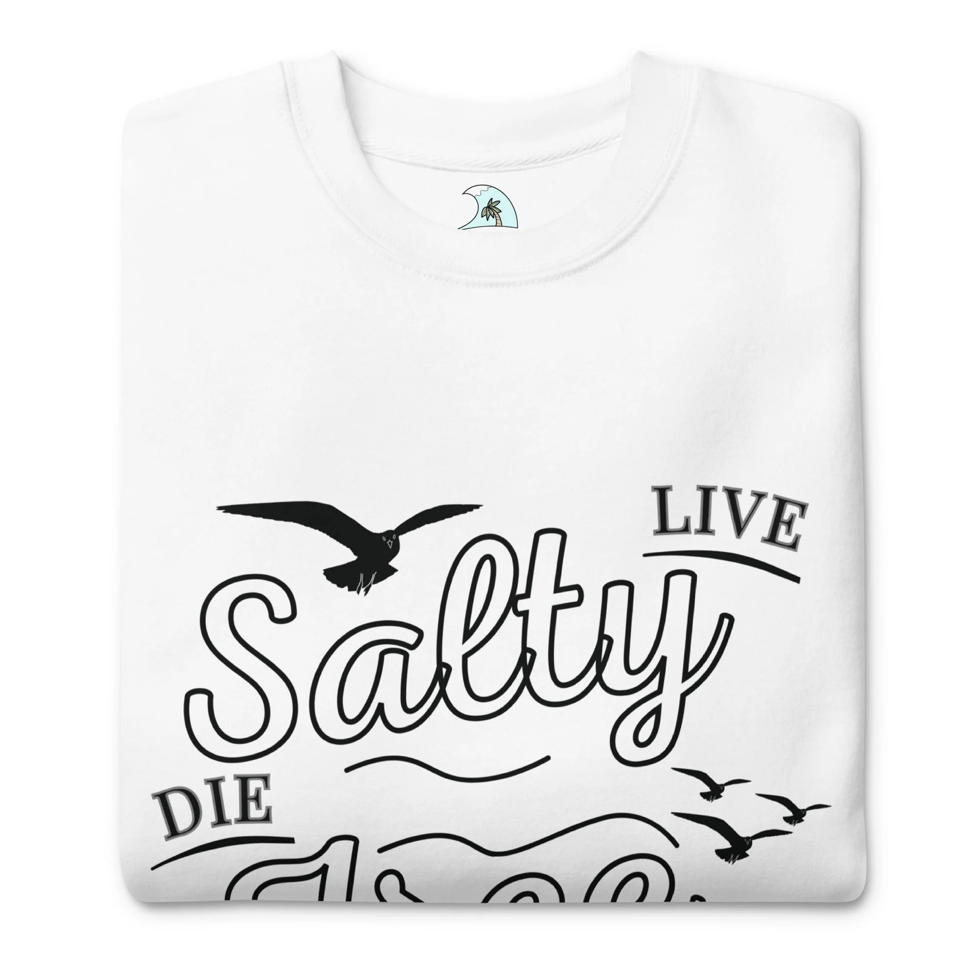Men's Premium Live Salty, Die Free Sweatshirt - Image 2
