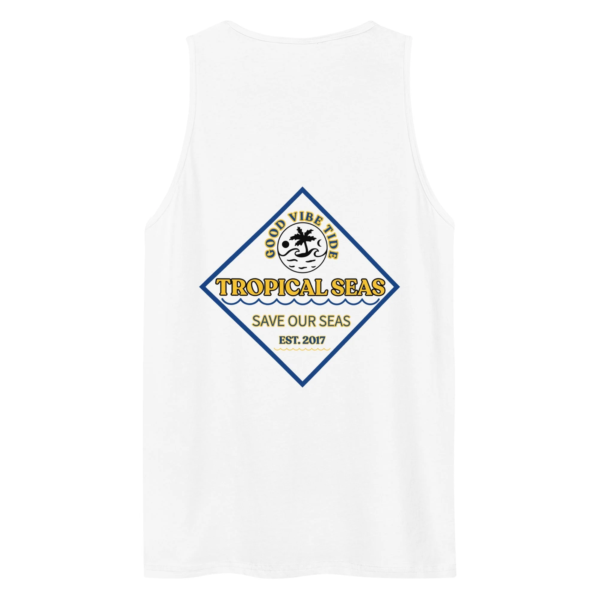 Men's Premium Save the Seas Tank Top - Image 4