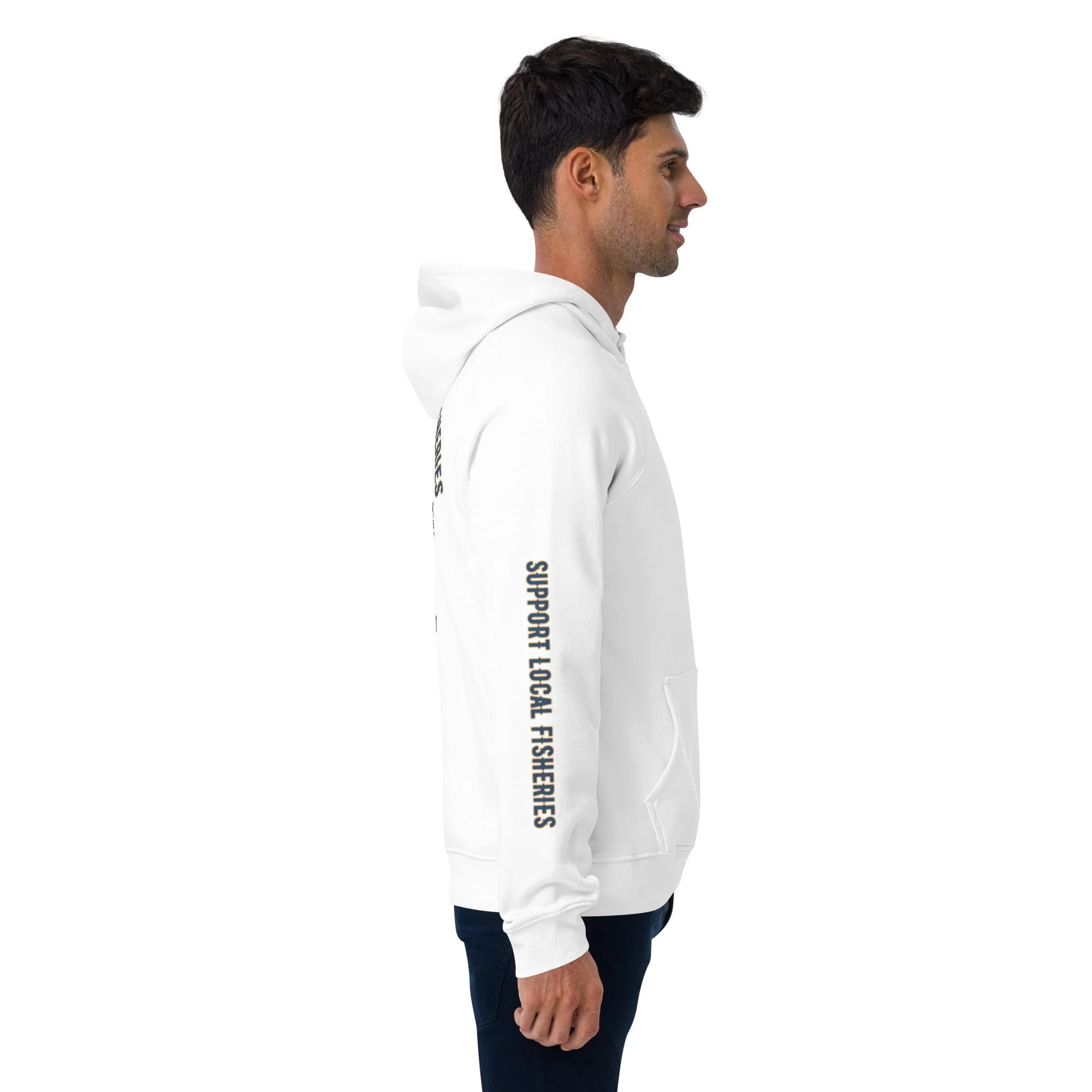 Men's Support Local Fisheries Tuna Eco Raglan Hoodie - Image 16
