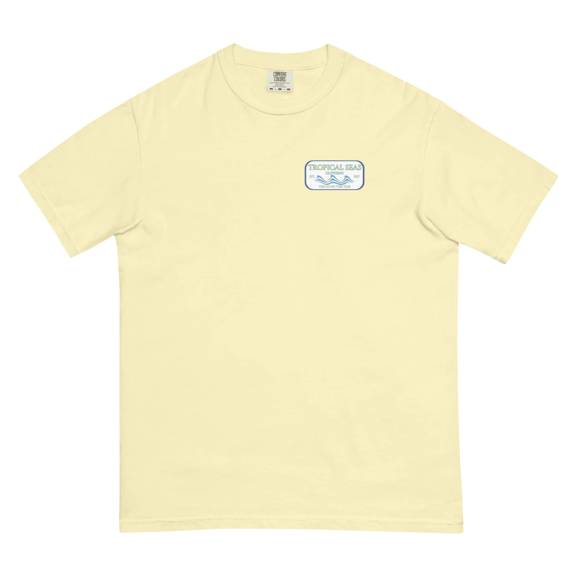 Men's Tropical Set Heavyweight T-shirt - Image 3