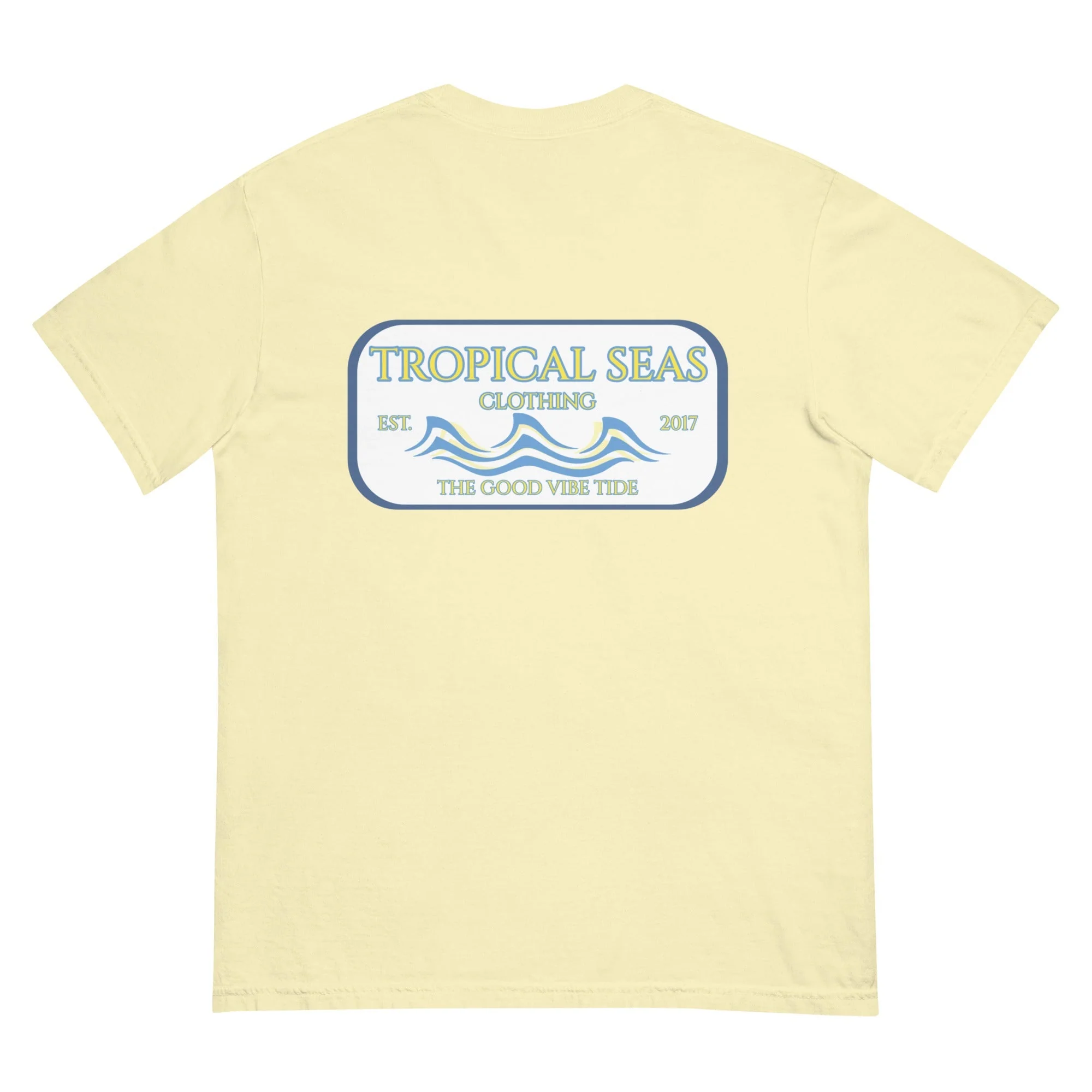 Men's Tropical Set Heavyweight T-shirt - Image 4