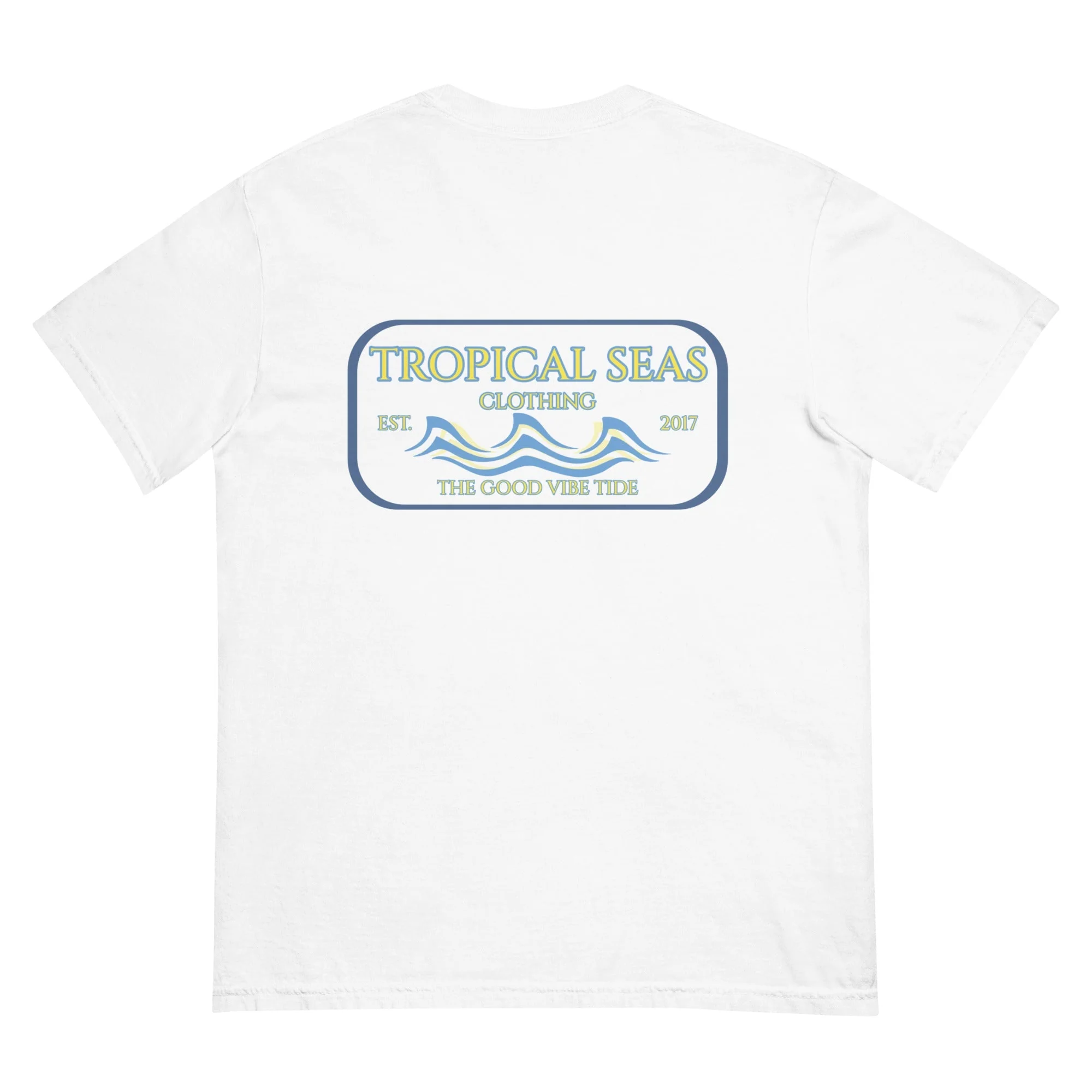 Men's Tropical Set Heavyweight T-shirt - Image 6