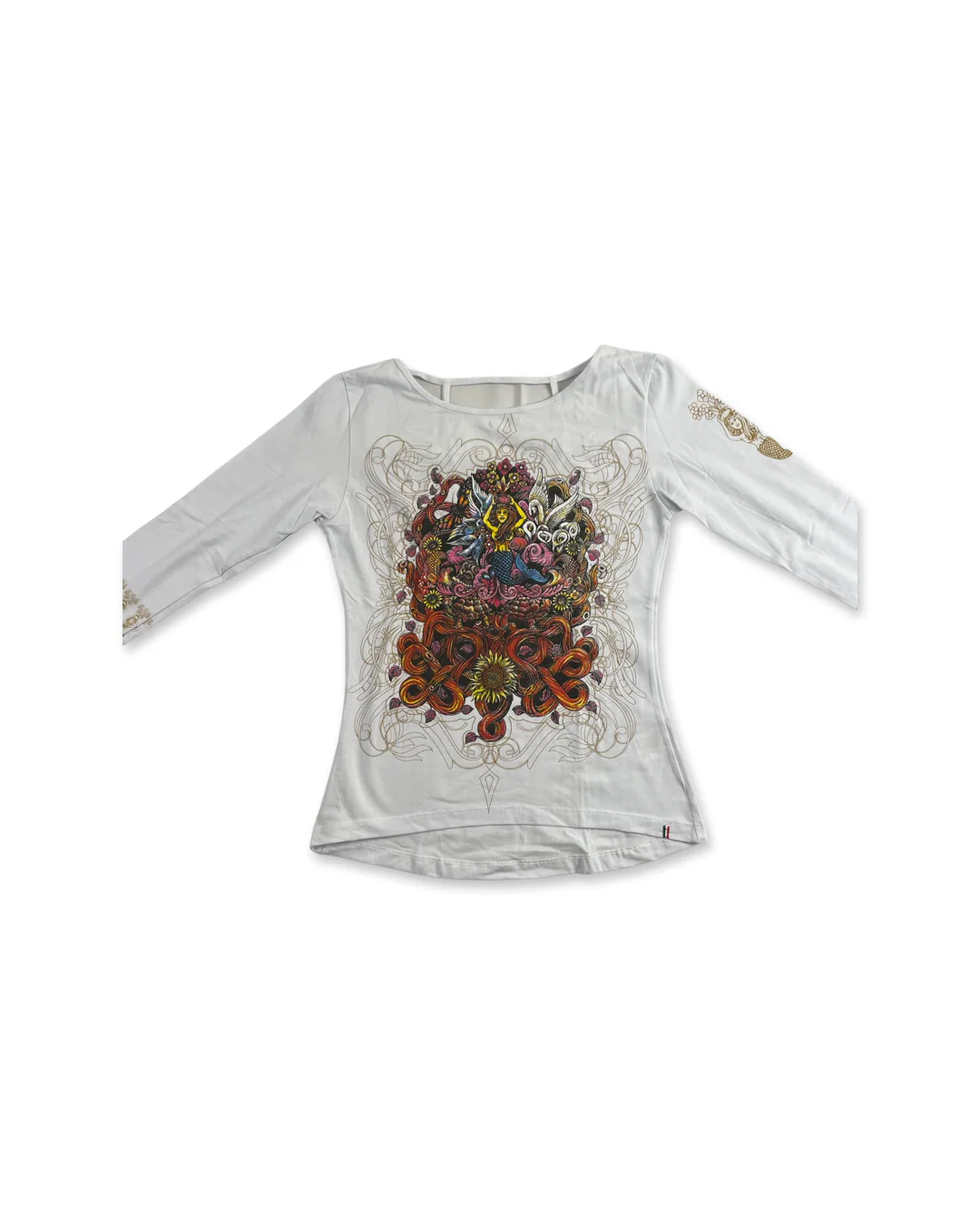 Mermaid Women's Long Sleeve Top, White - Image 2