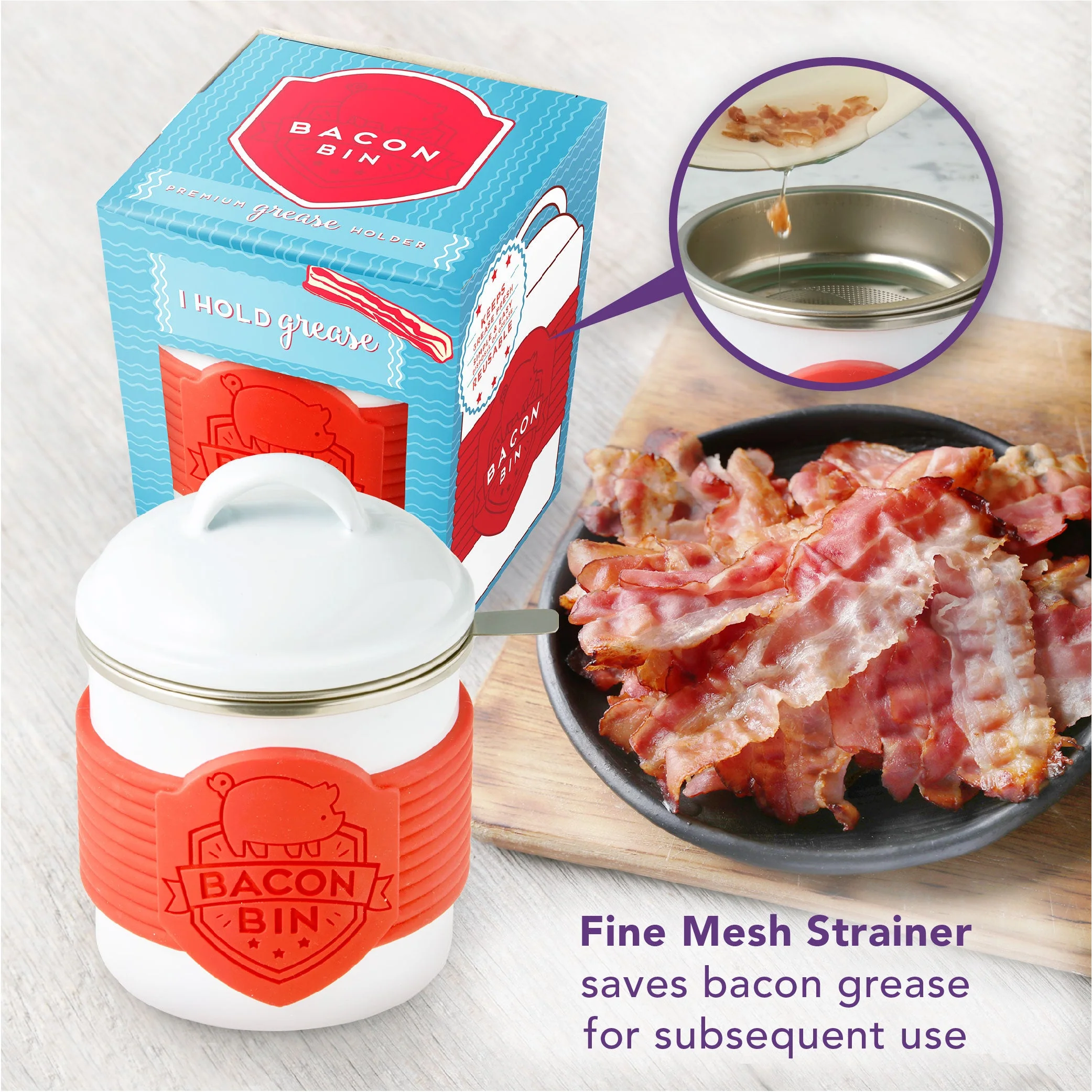 Metal Bacon Bin - Grease Holder - Image 15