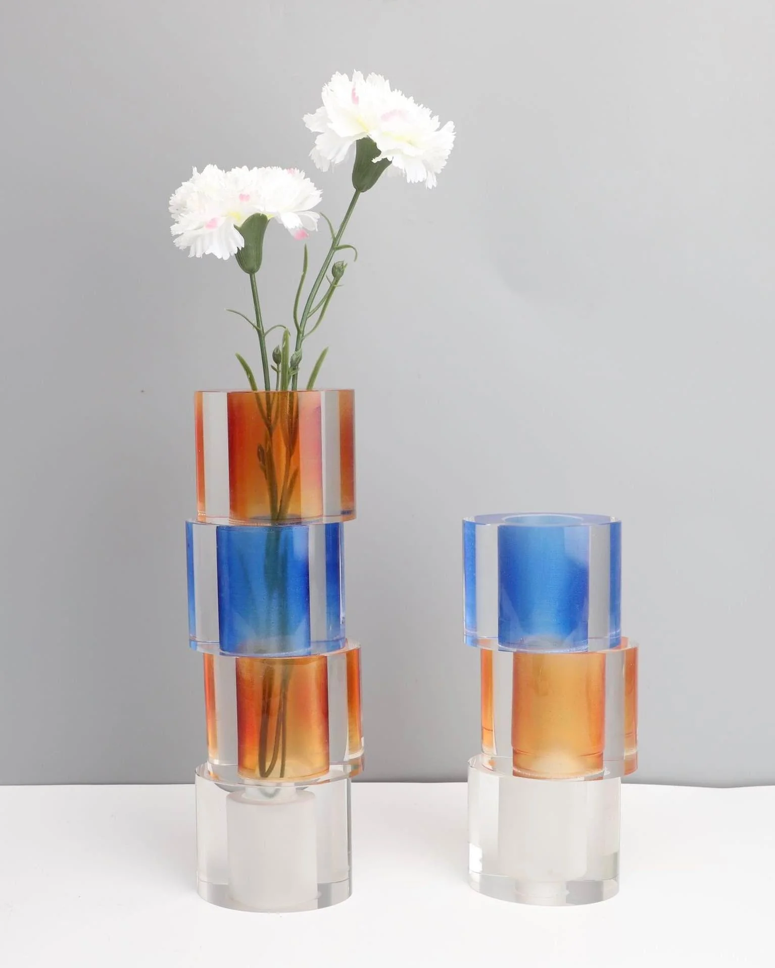 Modern Crystal Nugget Vase, Contemporary Table Setting Centrepieces - Image 2