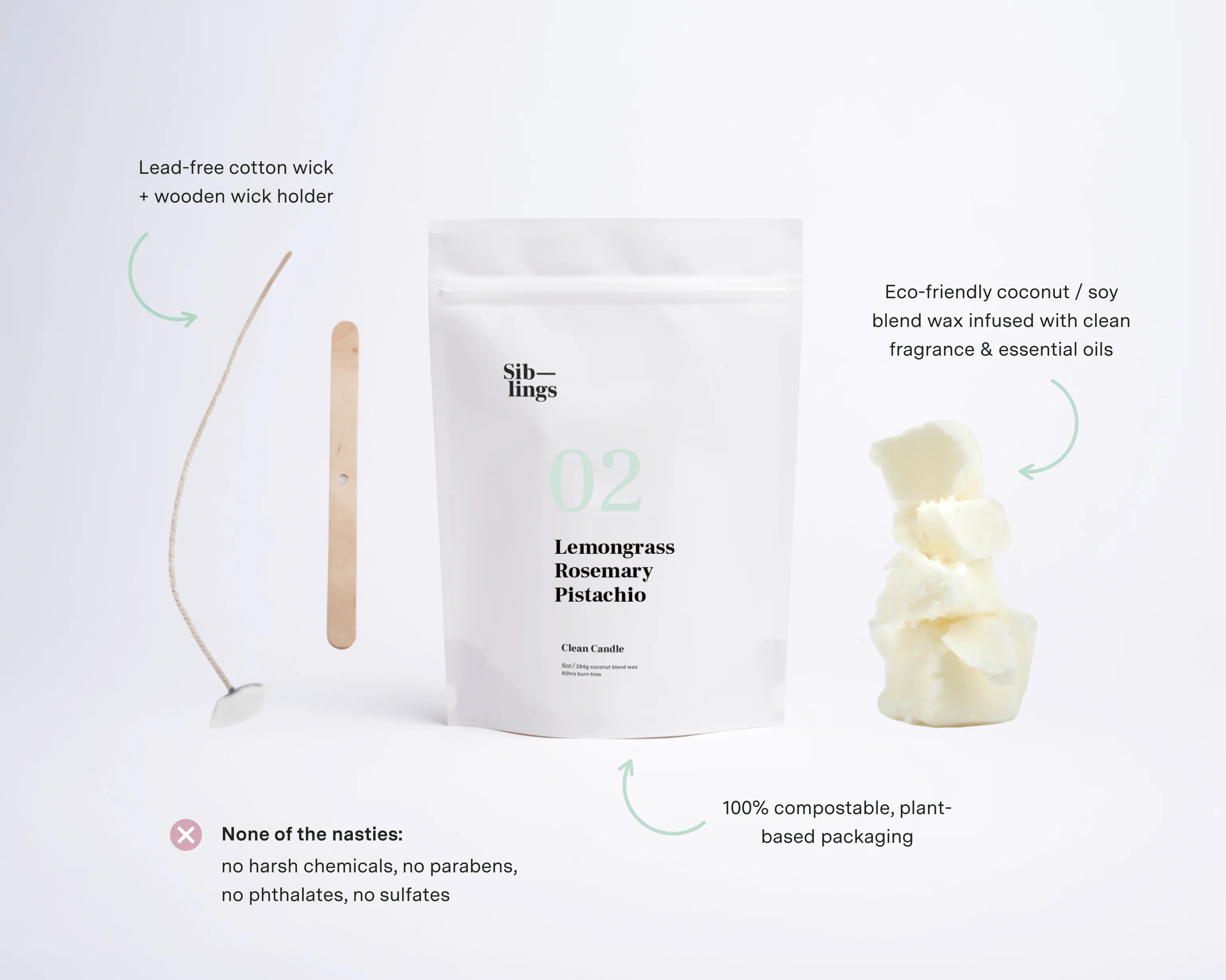 No 02 — Lemongrass, Rosemary, Pistachio - Image 4