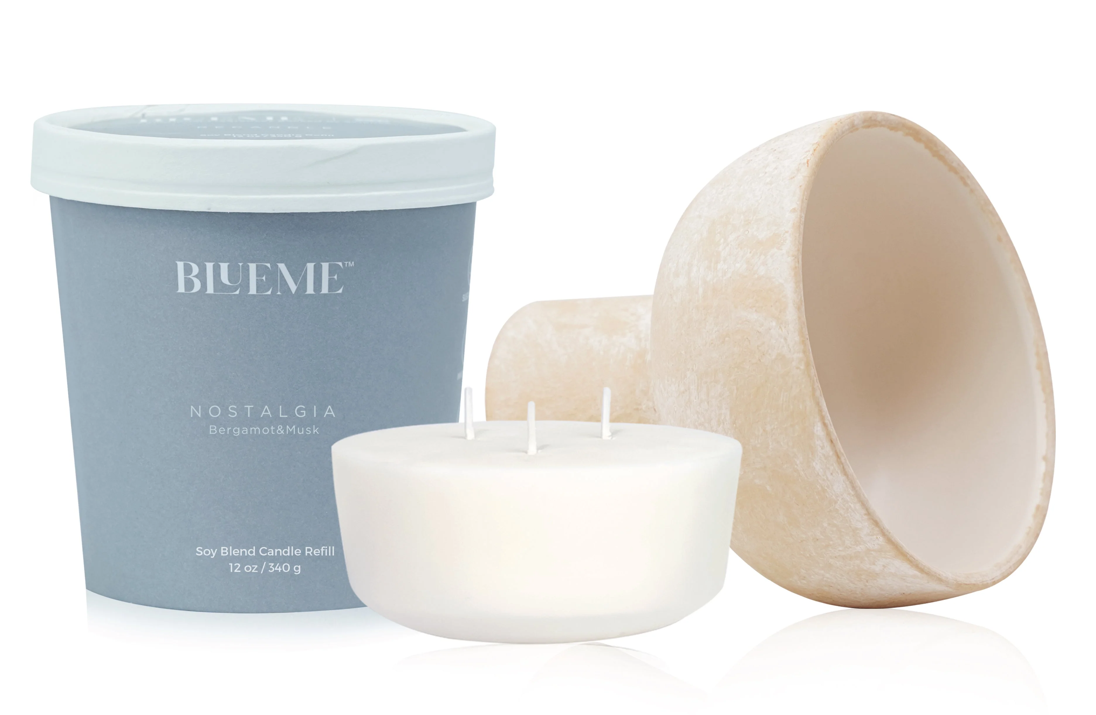 Nostalgia Recandle - Wax Refill - Bergamot & Musk - Image 2