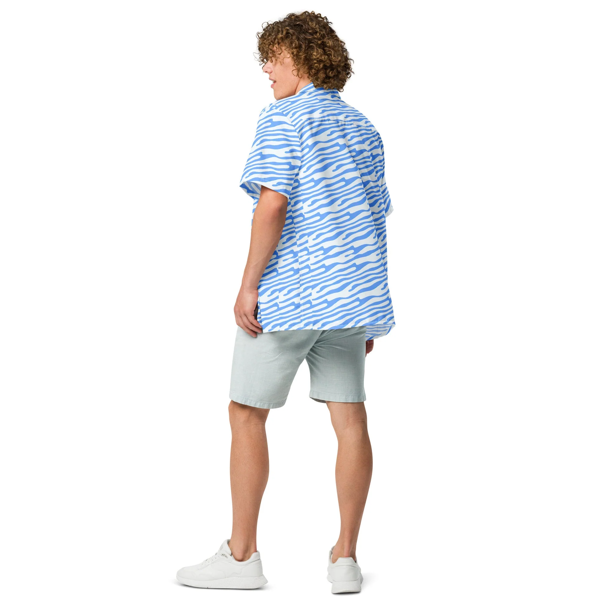Ocean Blue button shirt - Image 5