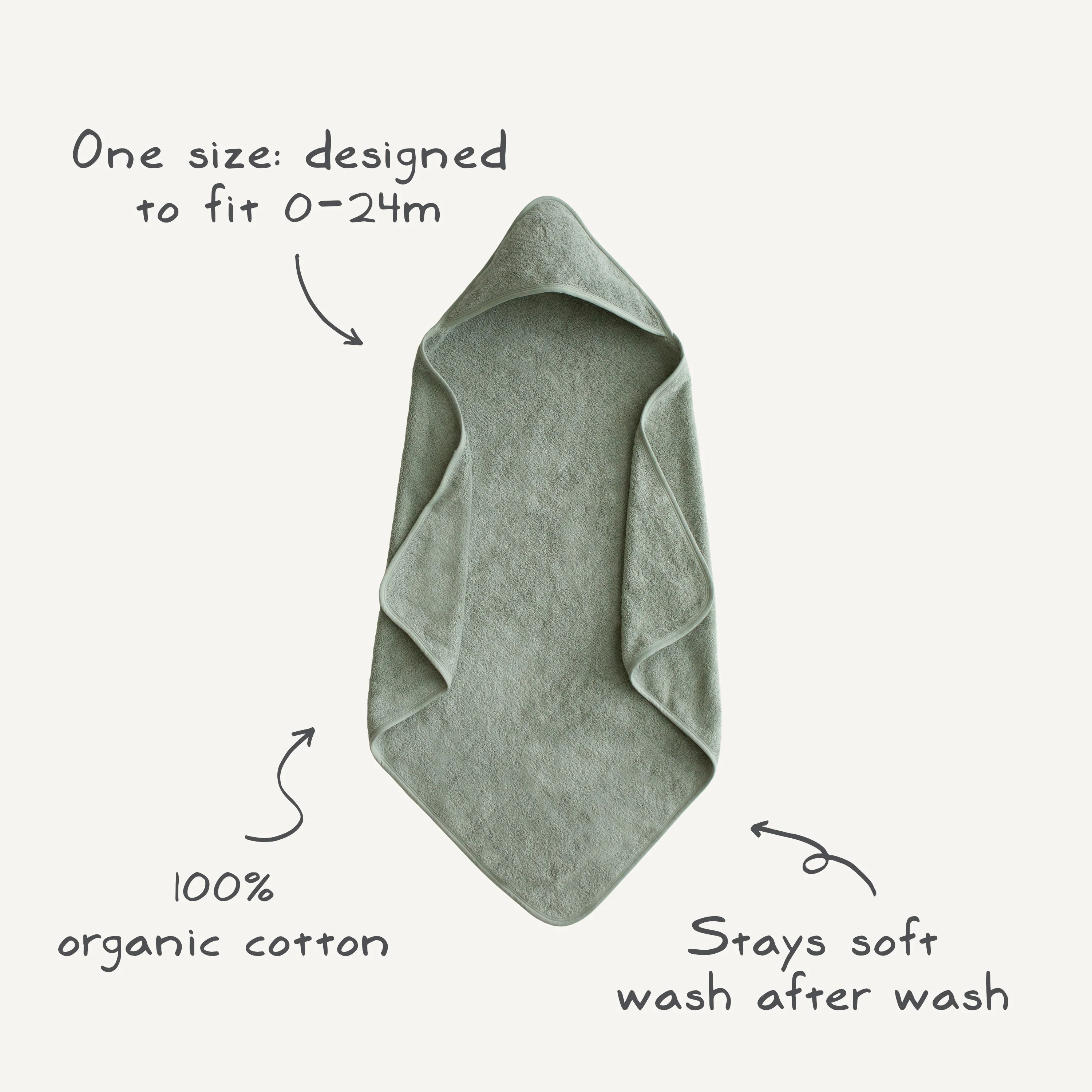 Organic Cotton Baby Hooded Towel - Image 75
