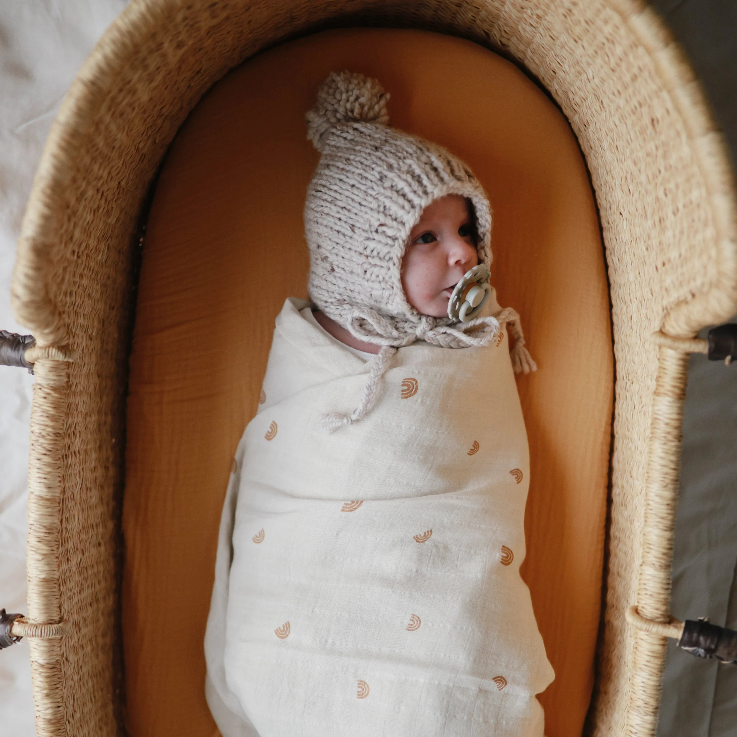 Organic Cotton Muslin Swaddle Blanket - Image 142