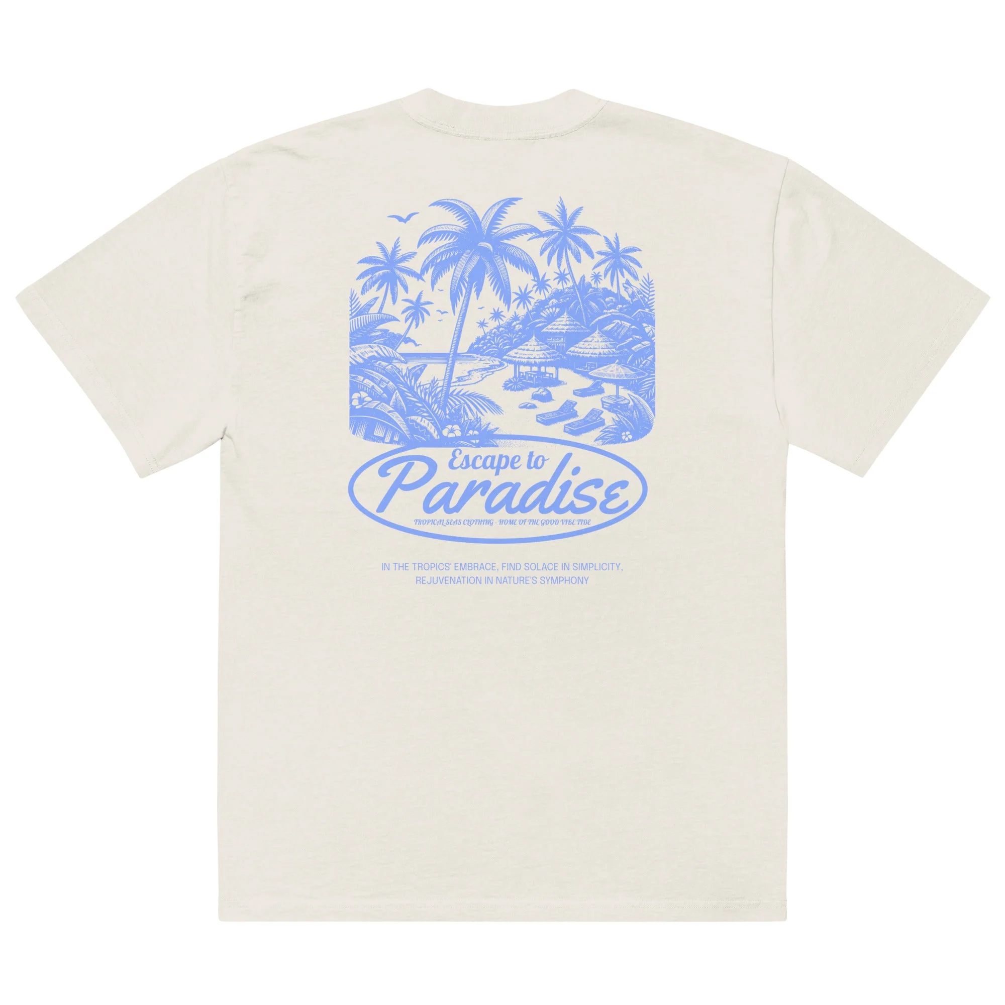 Oversized Escape to Paradise faded t-shirt - Image 11