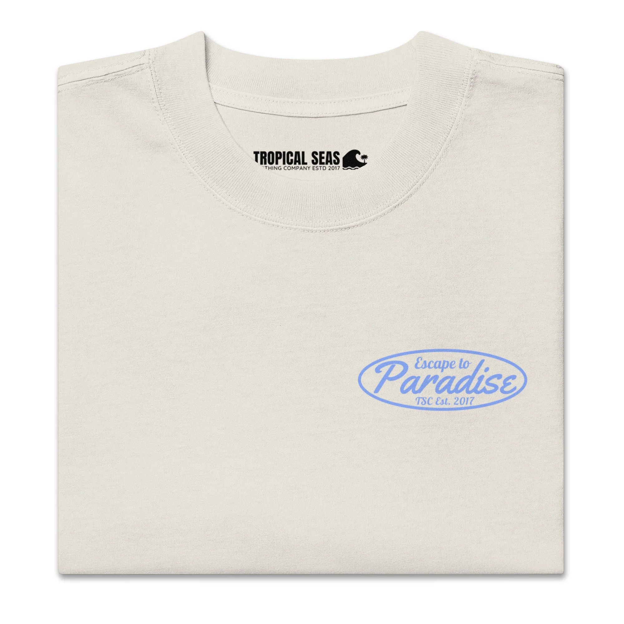 Oversized Escape to Paradise faded t-shirt - Image 7