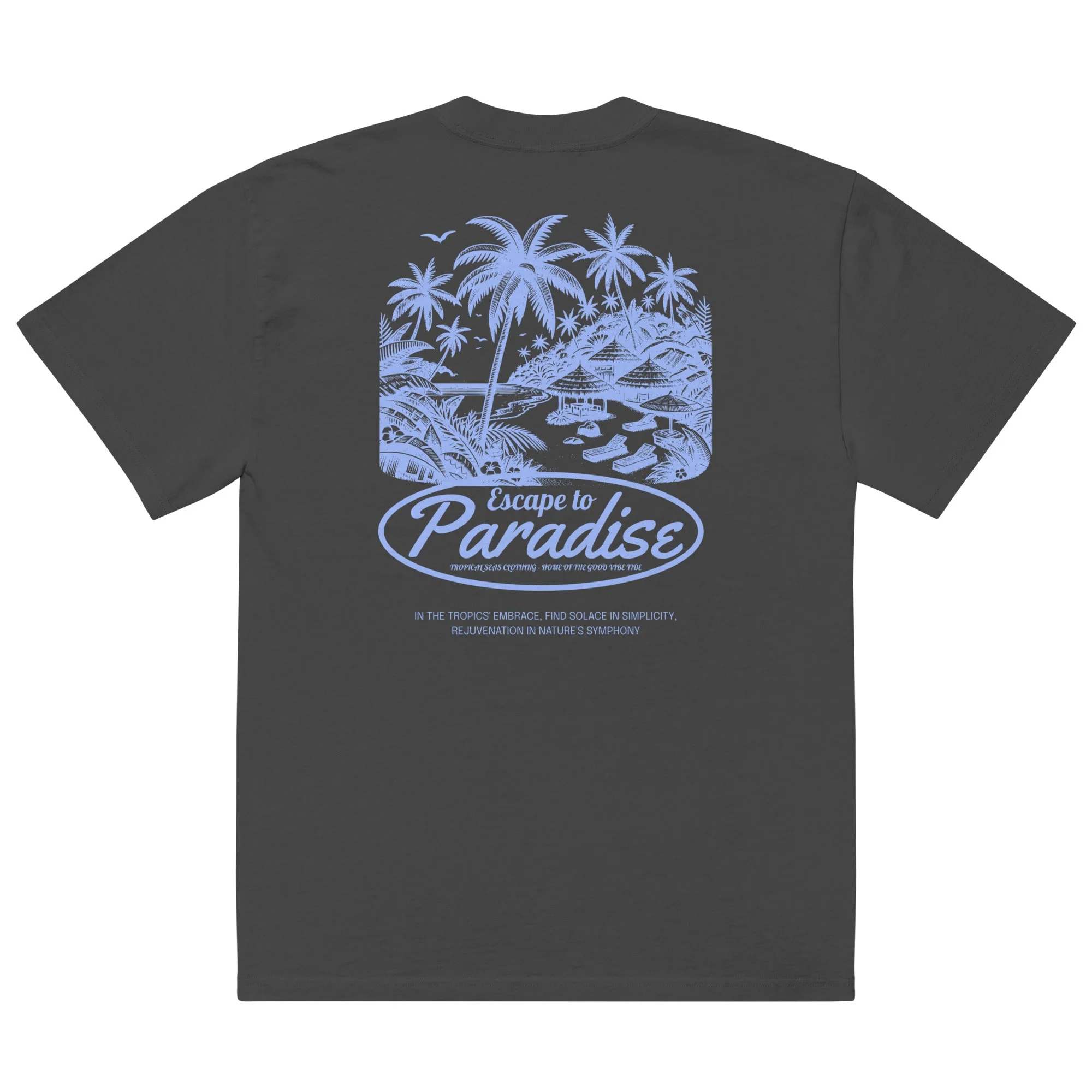 Oversized Escape to Paradise faded t-shirt - Image 9
