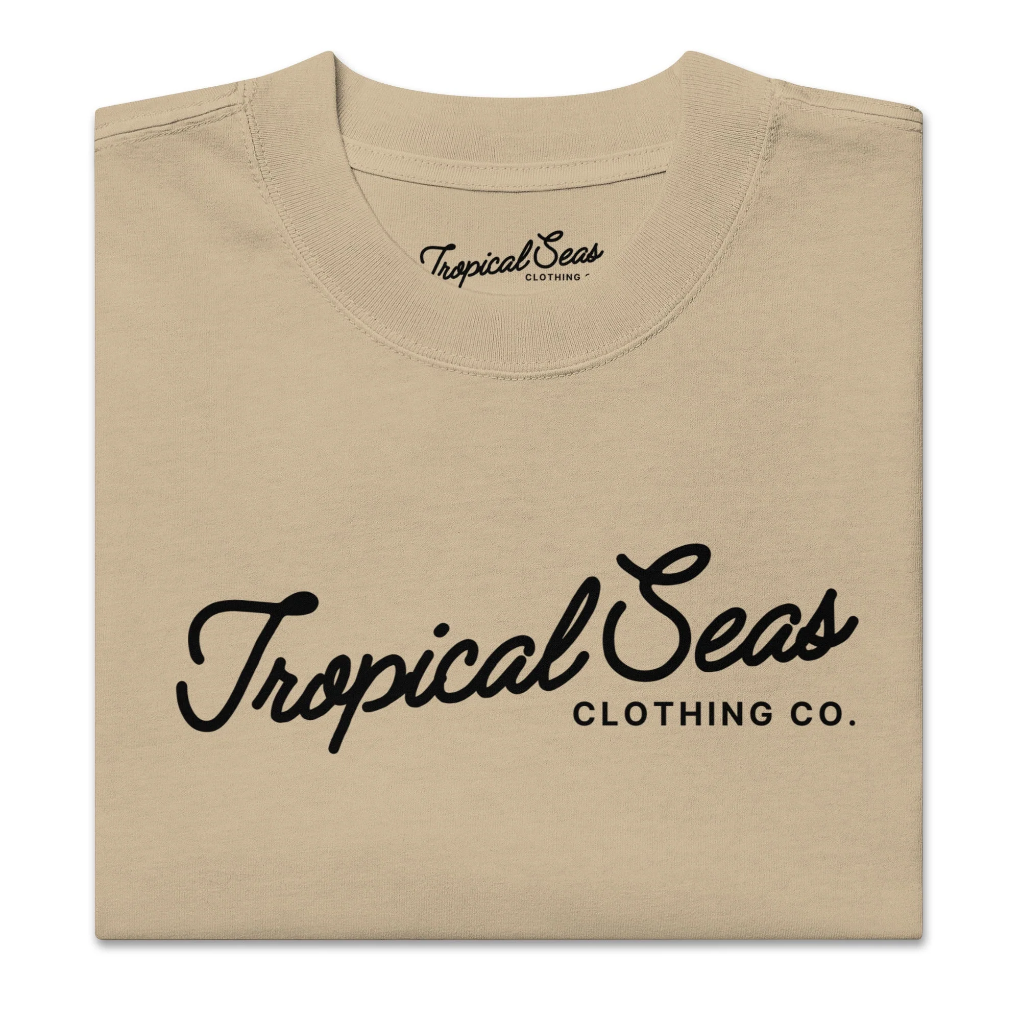 Oversized Tropical Seas Printed Faded T-shirt - Image 6
