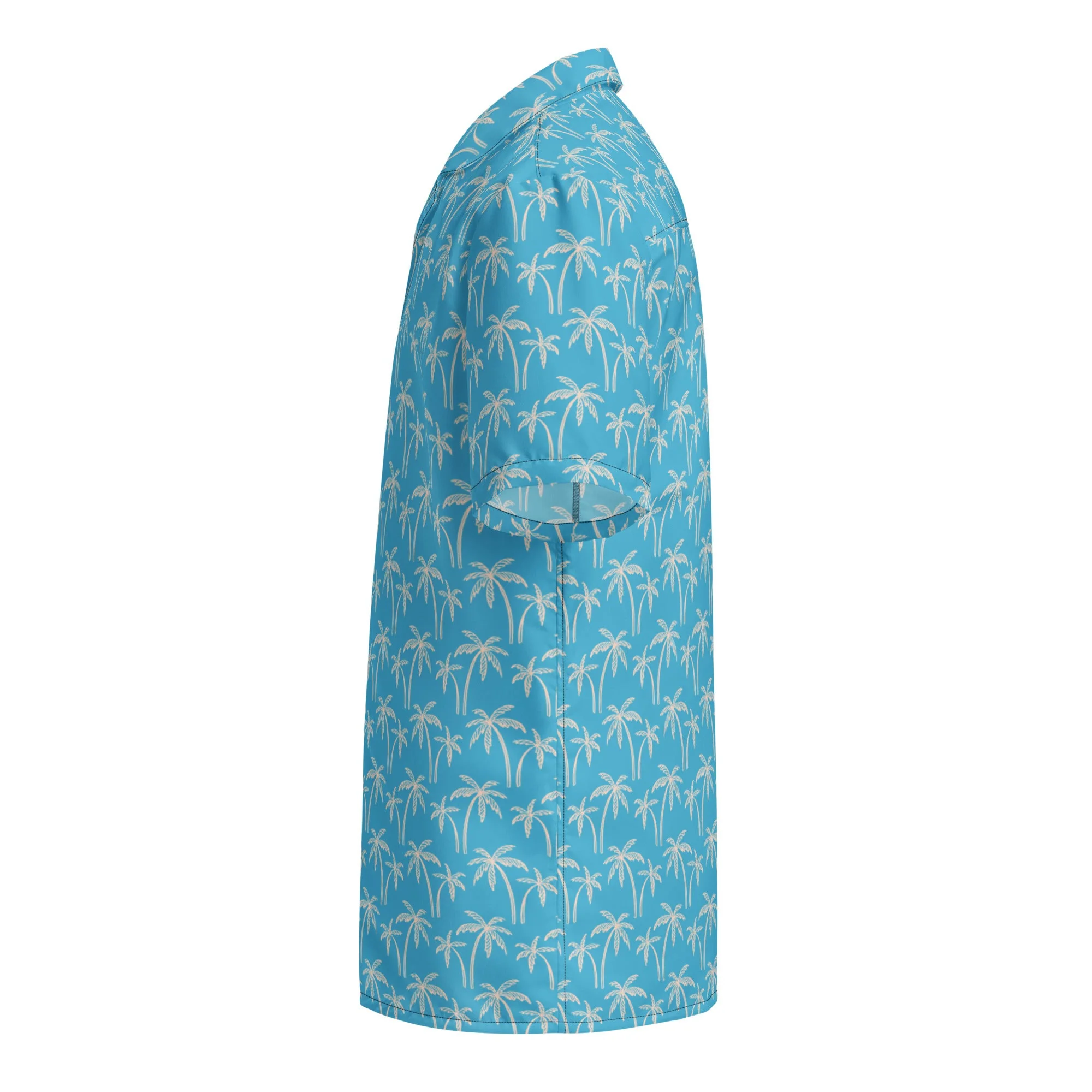 Palm Wave Oasis Button Down Hawaiian Shirt - Coastal Summer 2024 Collection - Image 5