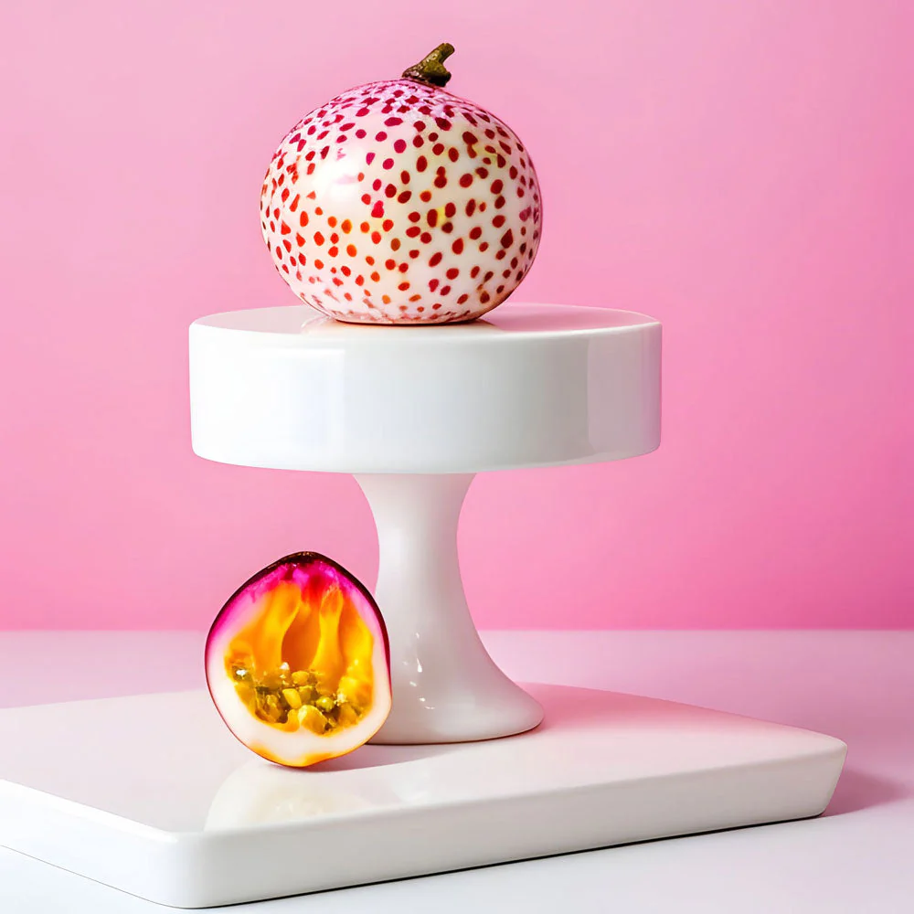 Passionate Fruit White Marble Candle 17oz - Image 2