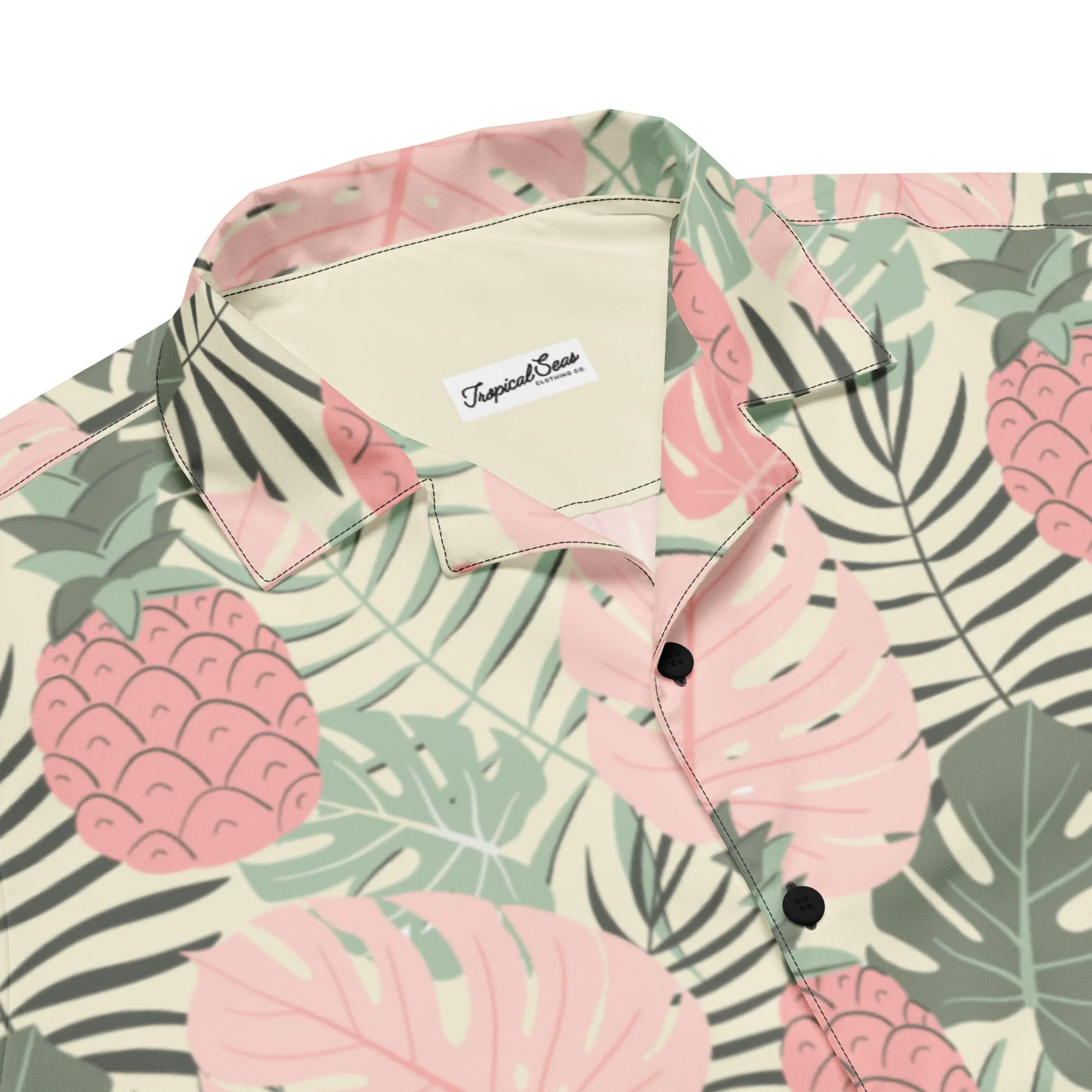 Pineapple Paradise Button Down Hawaiian Shirt - Coastal Summer 2024 Collection - Image 2