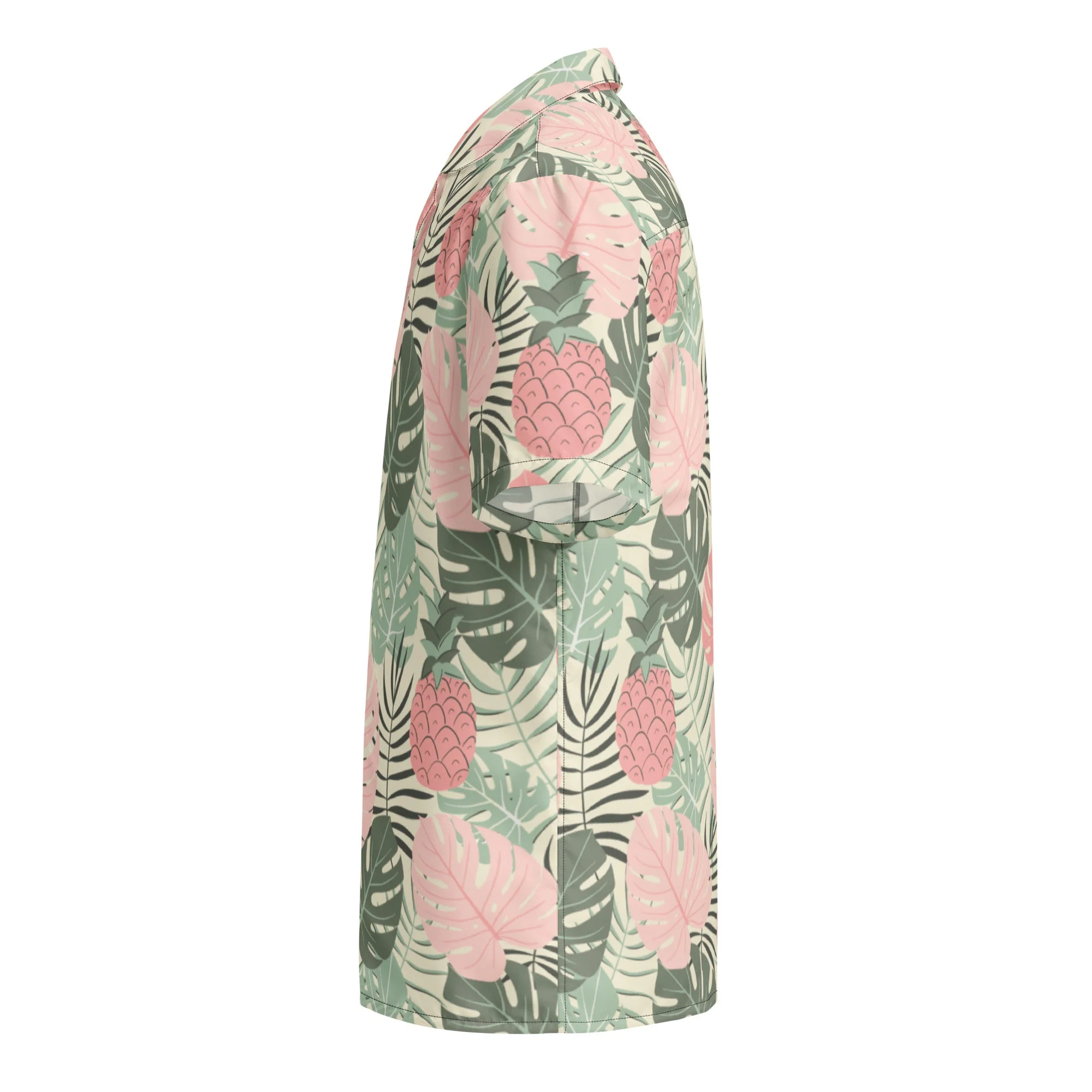 Pineapple Paradise Button Down Hawaiian Shirt - Coastal Summer 2024 Collection - Image 5