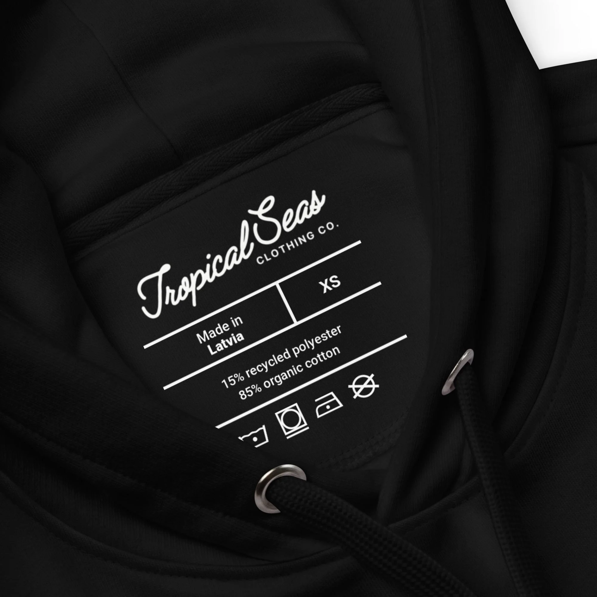 Premium Jagged Tropical Seas Eco Hoodie - Image 3