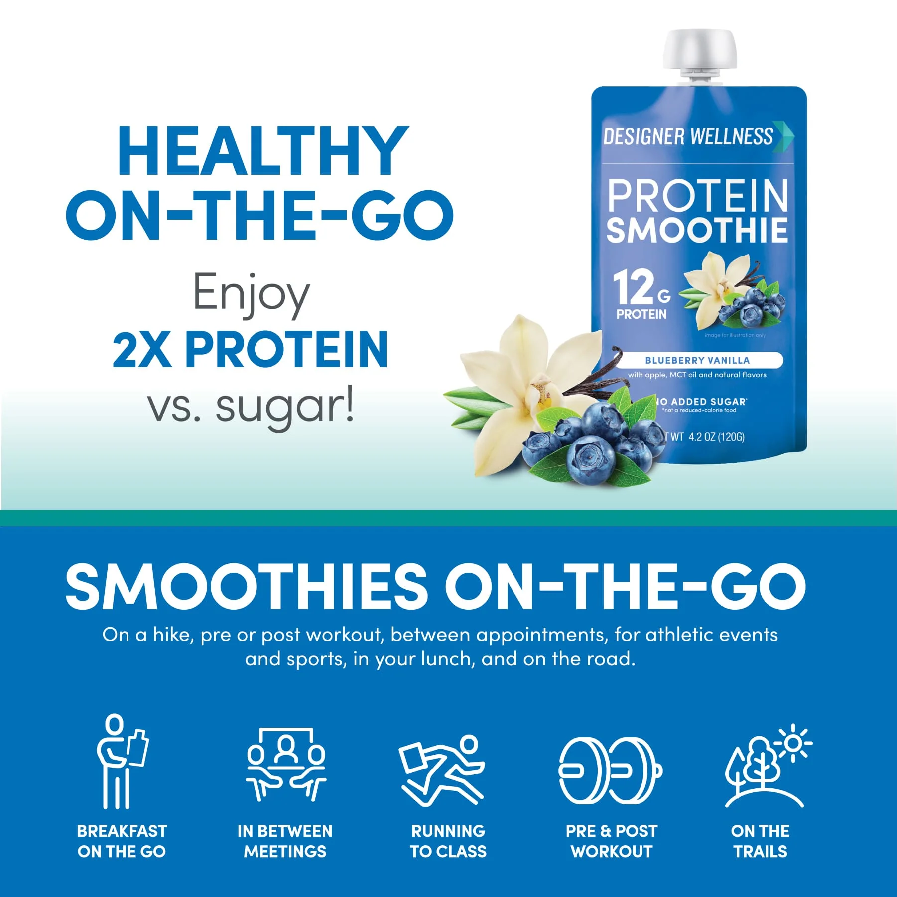 Protein Smoothie - Blueberry Vanilla 12 pack - Image 4