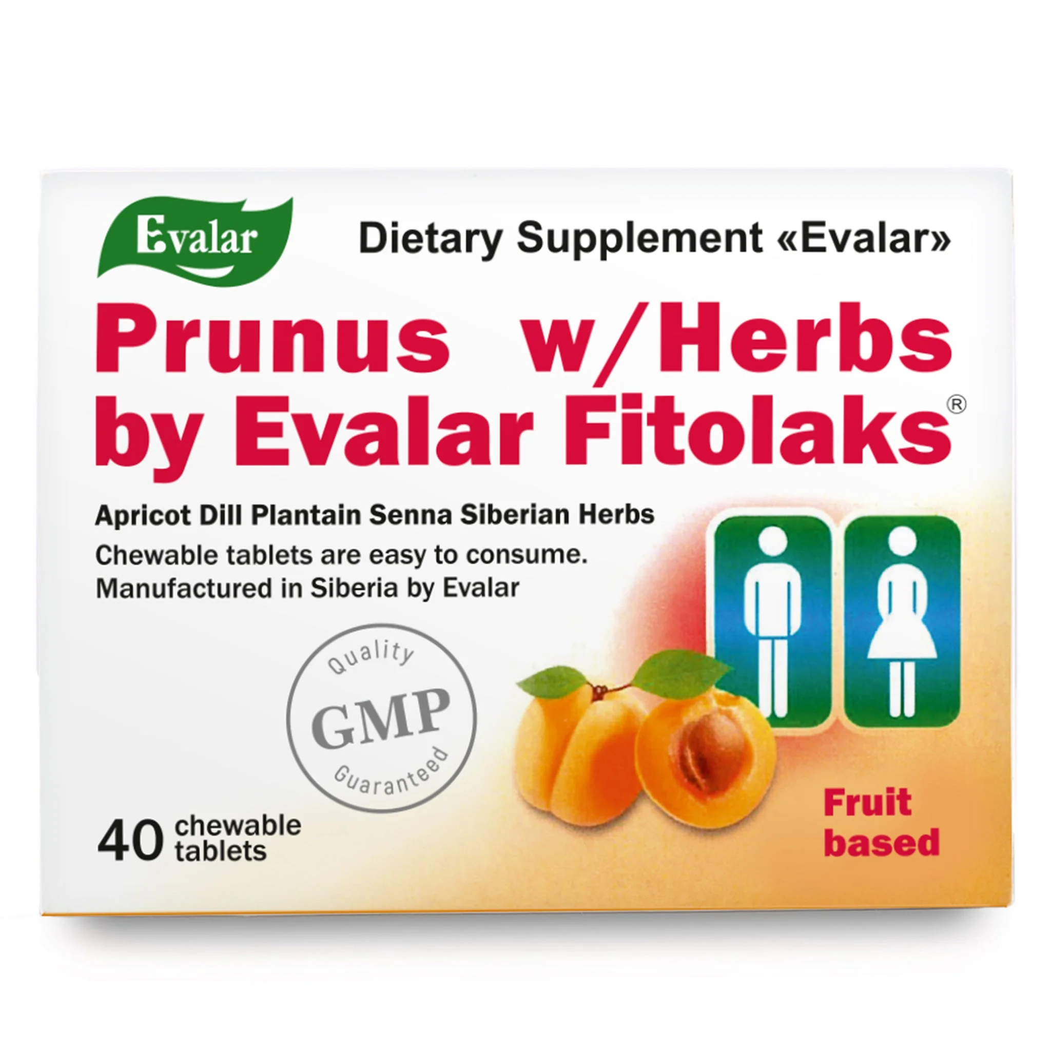 Prunus with Herbs by Evalar Fitolaks 40 Tabs - Image 7
