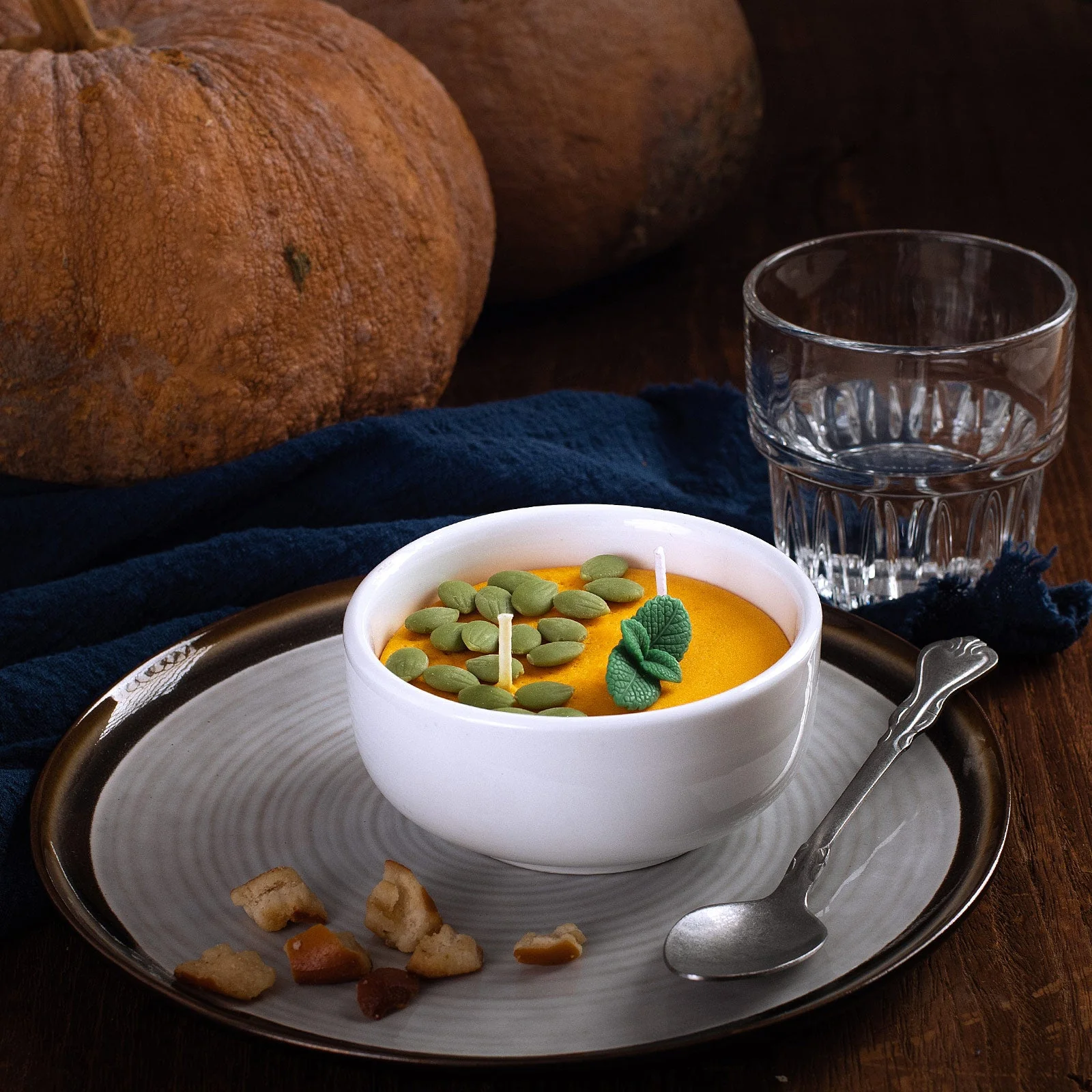 Pumpkin Soup Bowl Scented Candle - Image 3