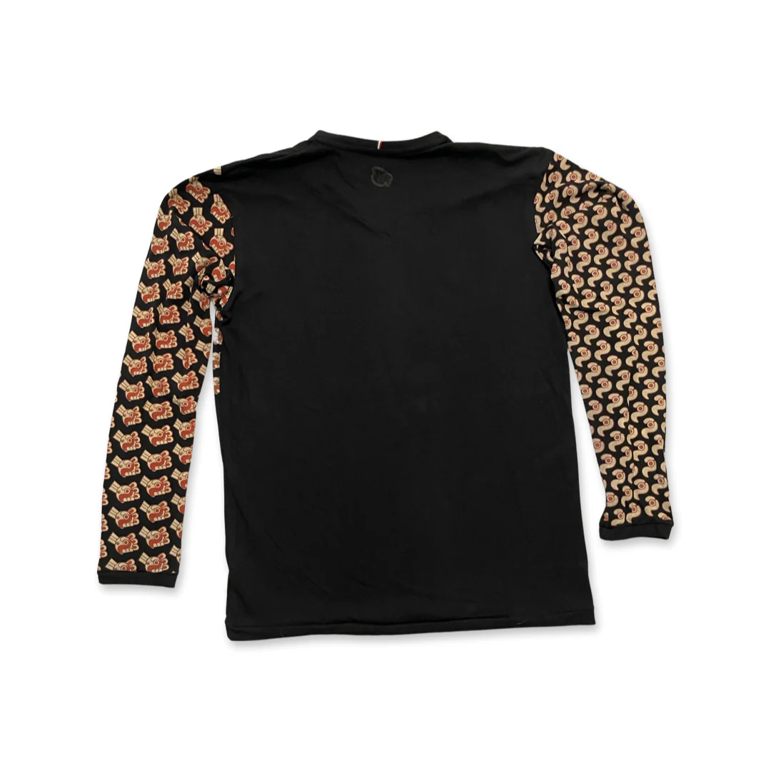 Quetzalcoatl Long sleeve T-Shirt, Black - Image 3