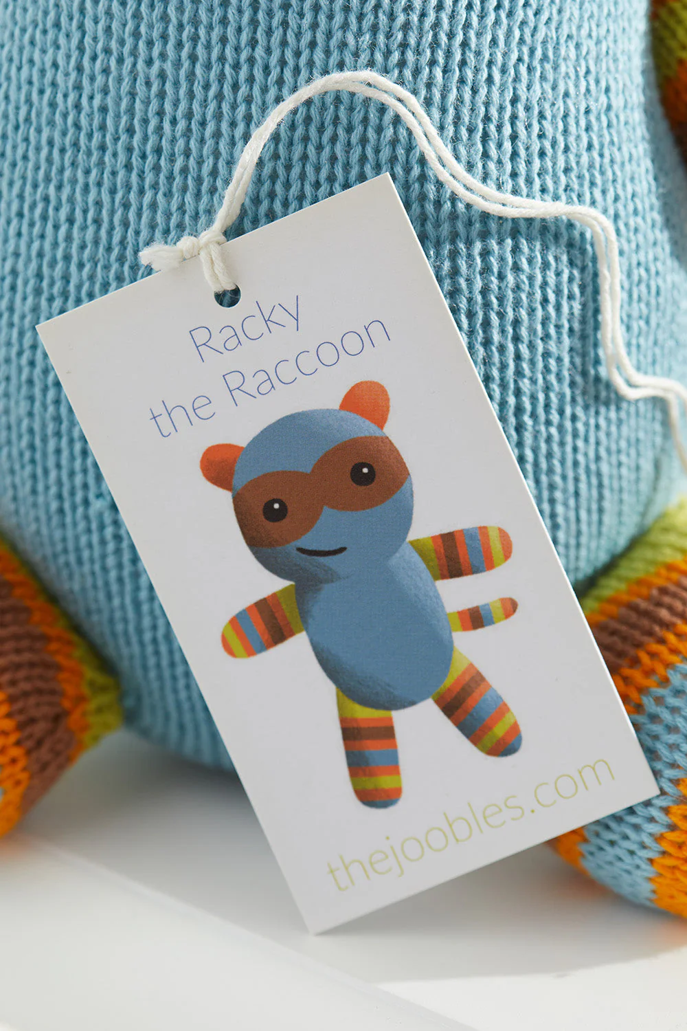 Racky the Raccoon - Organic Raccoon Stuffed Animal - Image 4