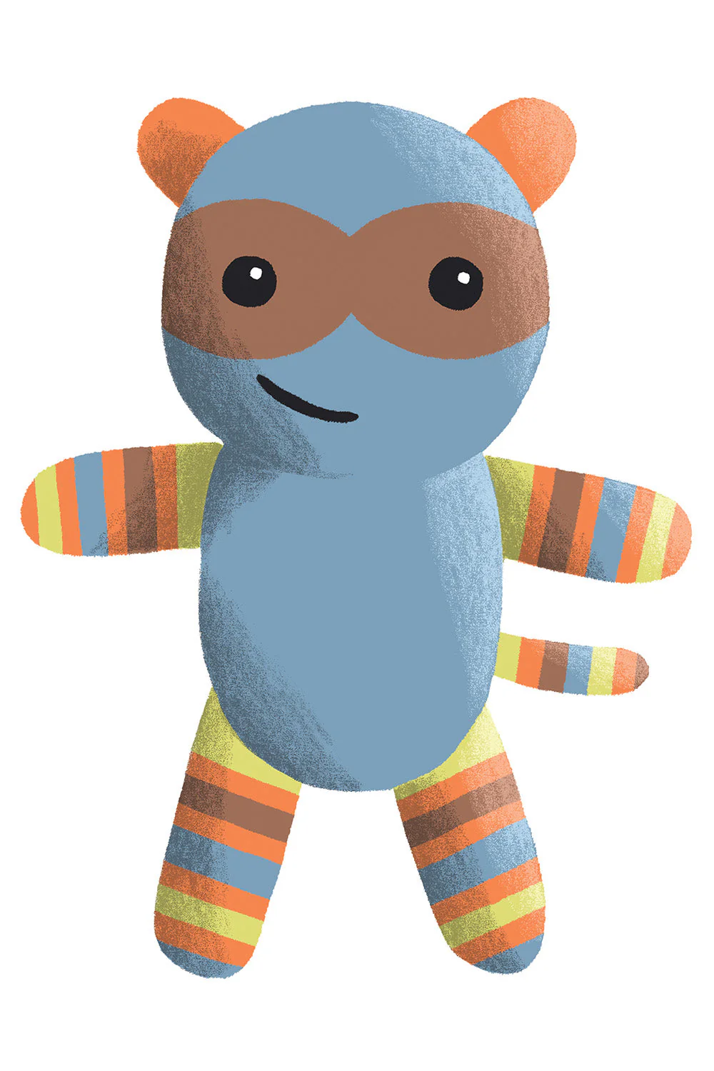 Racky the Raccoon - Organic Raccoon Stuffed Animal - Image 5