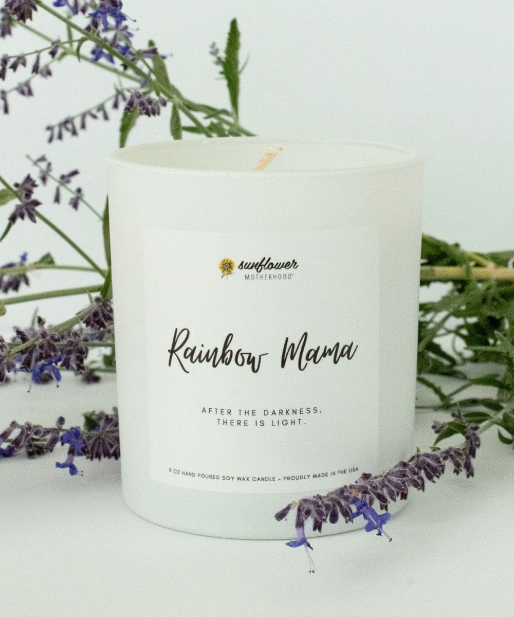 Rainbow Mama Pregnancy Loss Candle - Image 3
