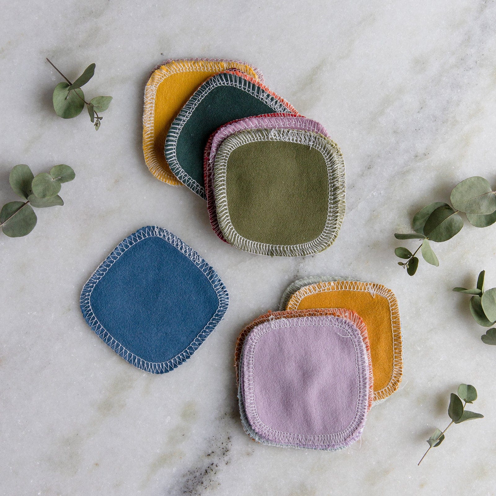 Reusable Facial Rounds - Reusable Cotton Pads, 100% Organic Cotton, Multiple Colors, 20 Pack - Image 9