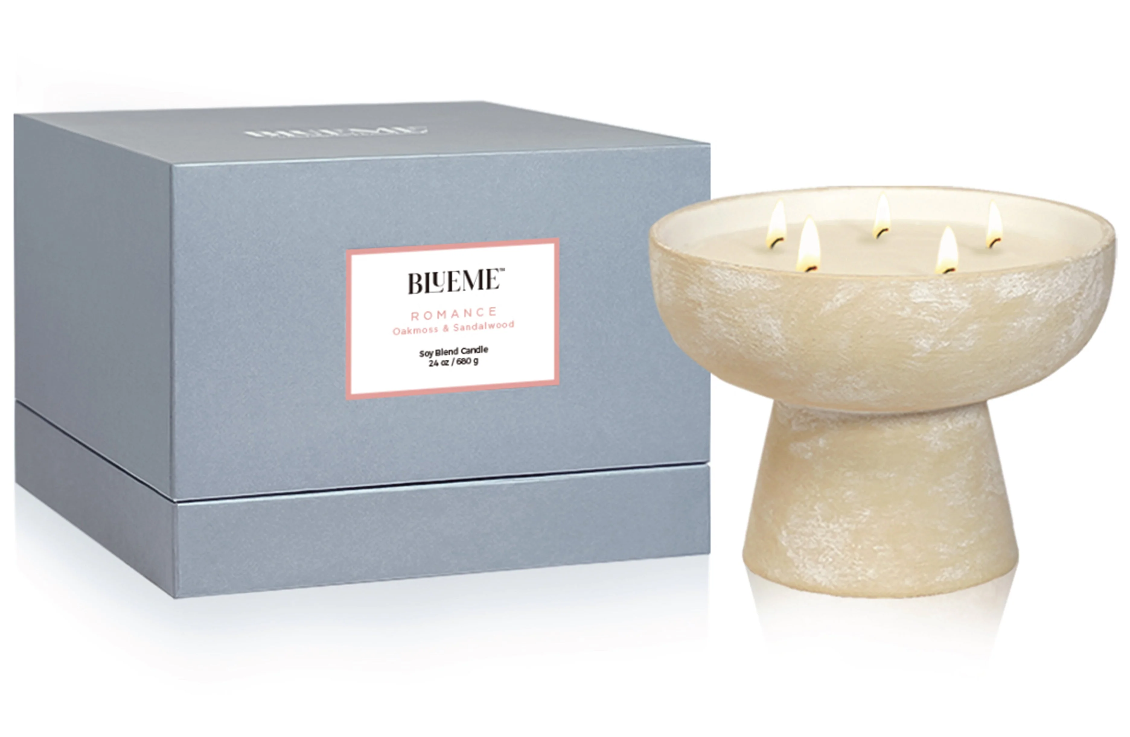 Romance - Ceramic Refillable Candle - Oakmoss & Sandalwood - Image 6
