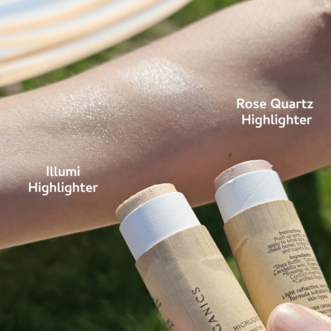 Rose Quartz Cream Vegan Highlighter Stick - Image 8