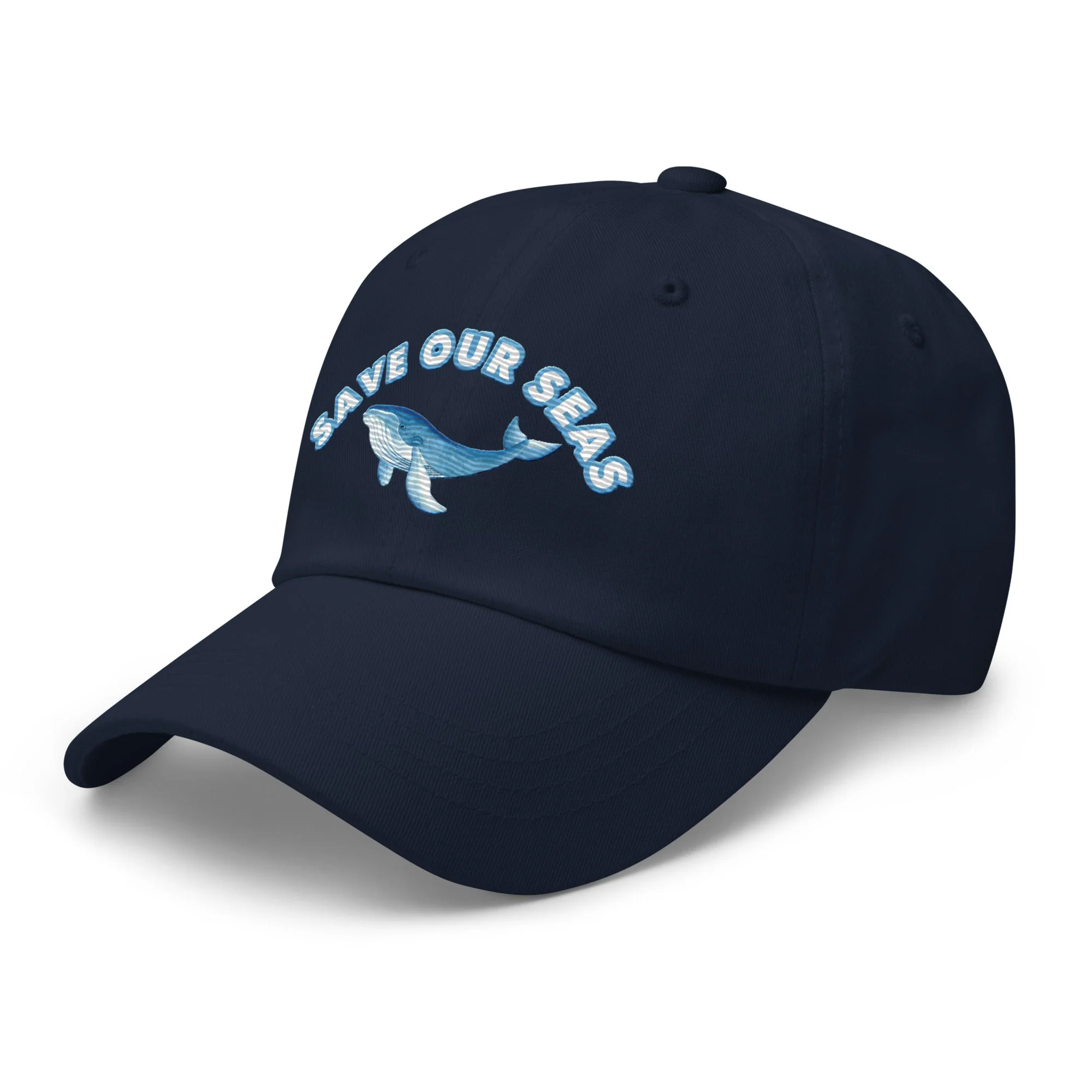 Save Our Seas Whale Dad hat: Pulls 4 pounds of ocean plastic! - Image 3
