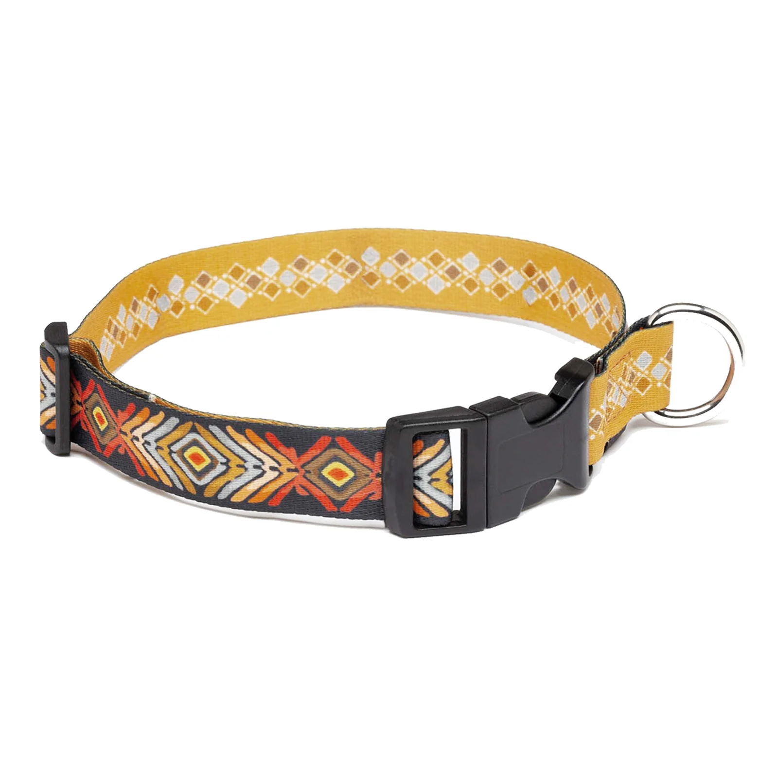 Seawoof Dog Collar Aztec Diamond Print